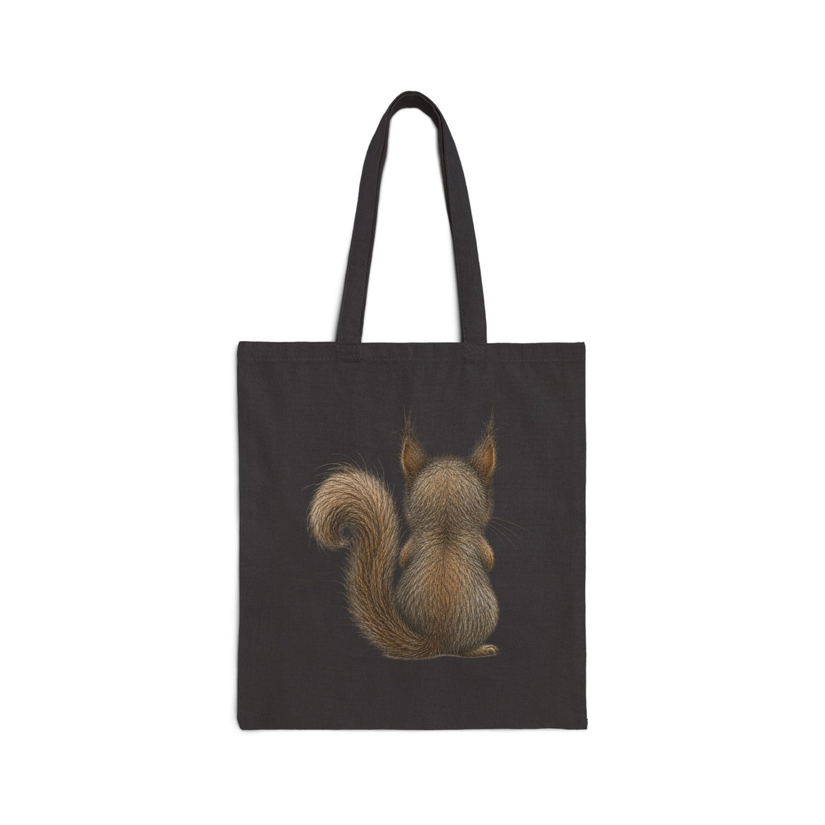Cute Squirrel Canvas Tote Bag – Adorable Woodland Animal Shopper