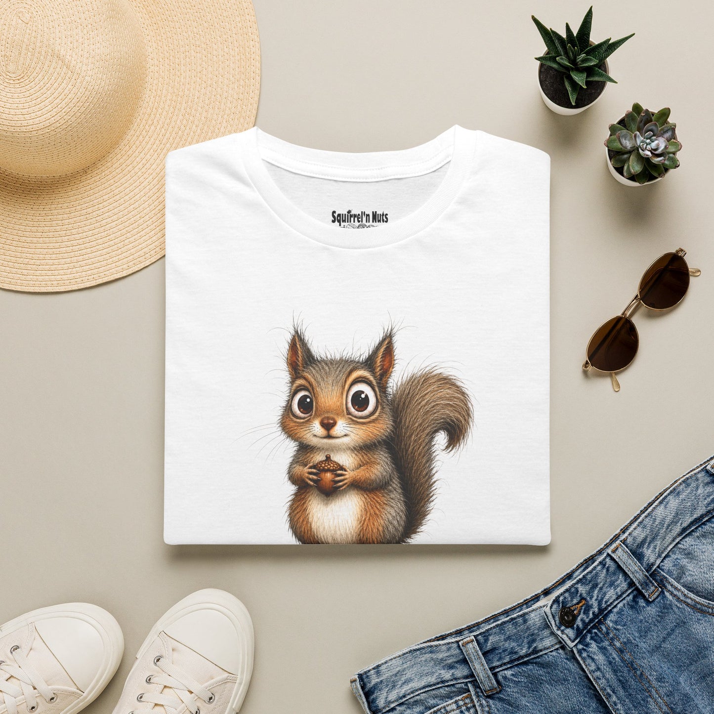 Cute Squirrel Graphic T-Shirt — Adorable Woodland Animal Tee