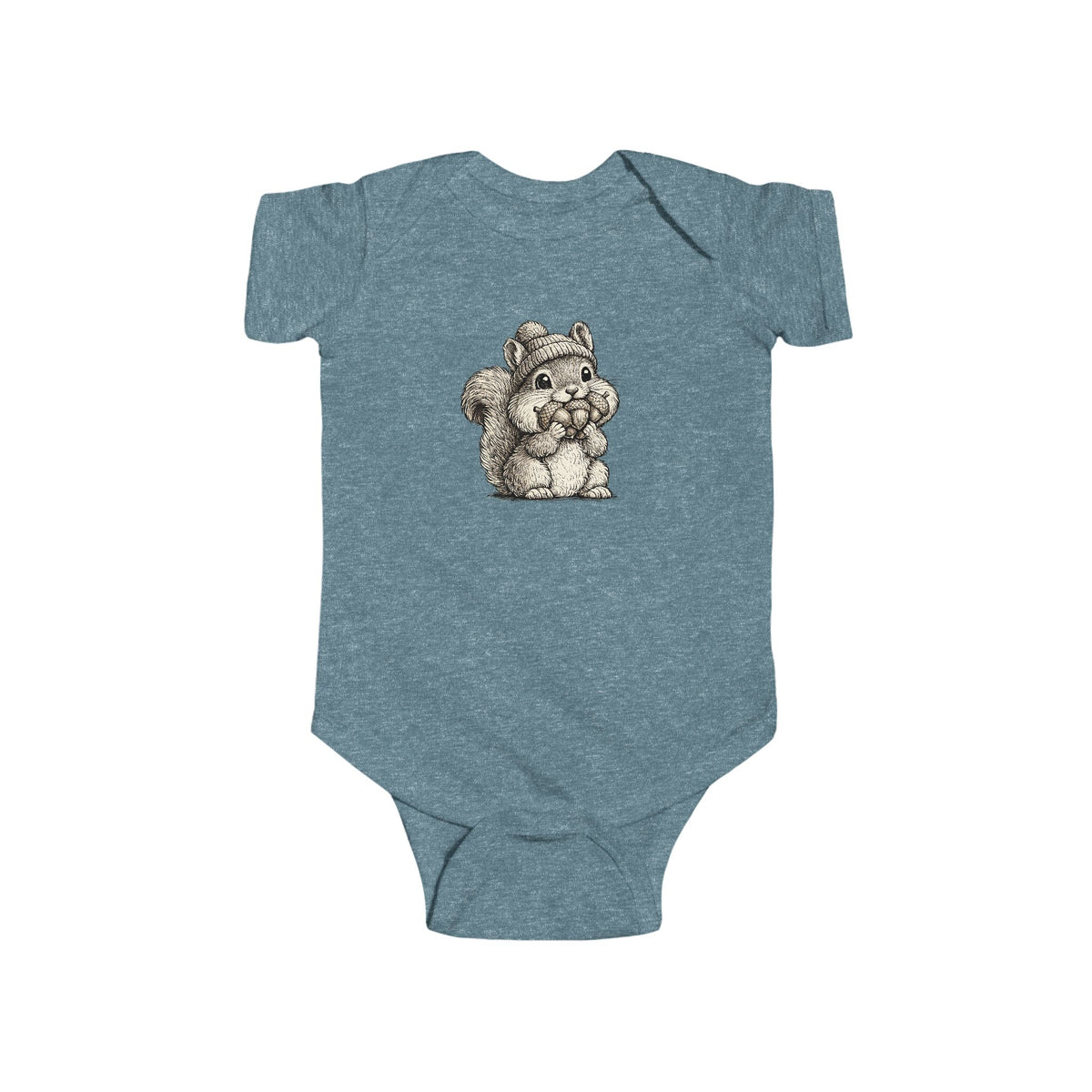 Cute Squirrel'n Nut  Infant Bodysuit – Adorable Sketch Baby Onesie