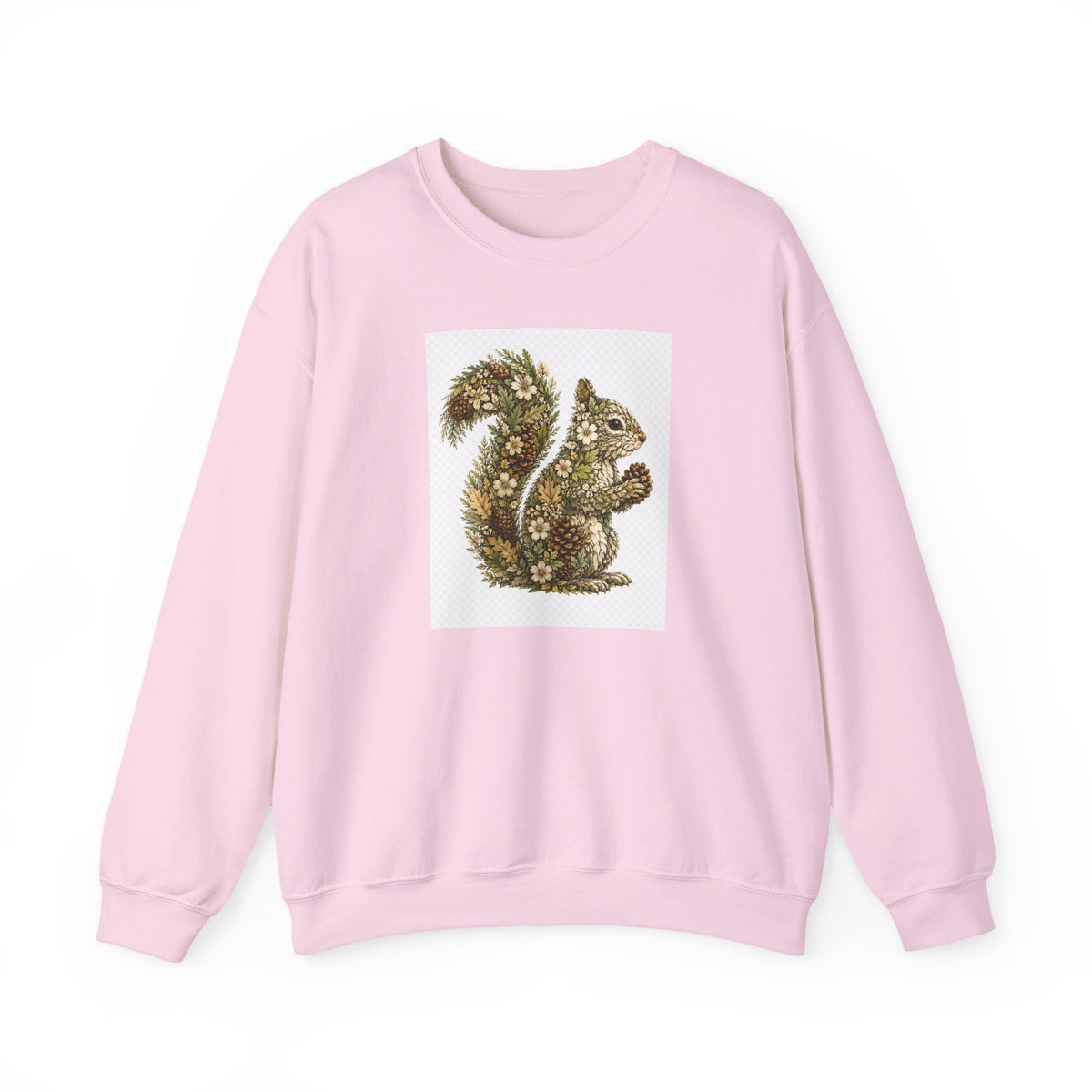 Floral Squirrel Crewneck Sweatshirt
