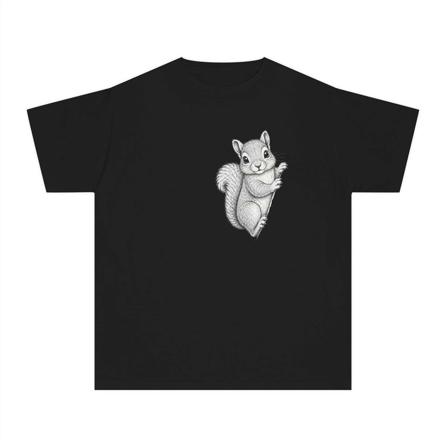 Youth Tee — Cute Hand-Drawn Squirrel Graphic Shirt