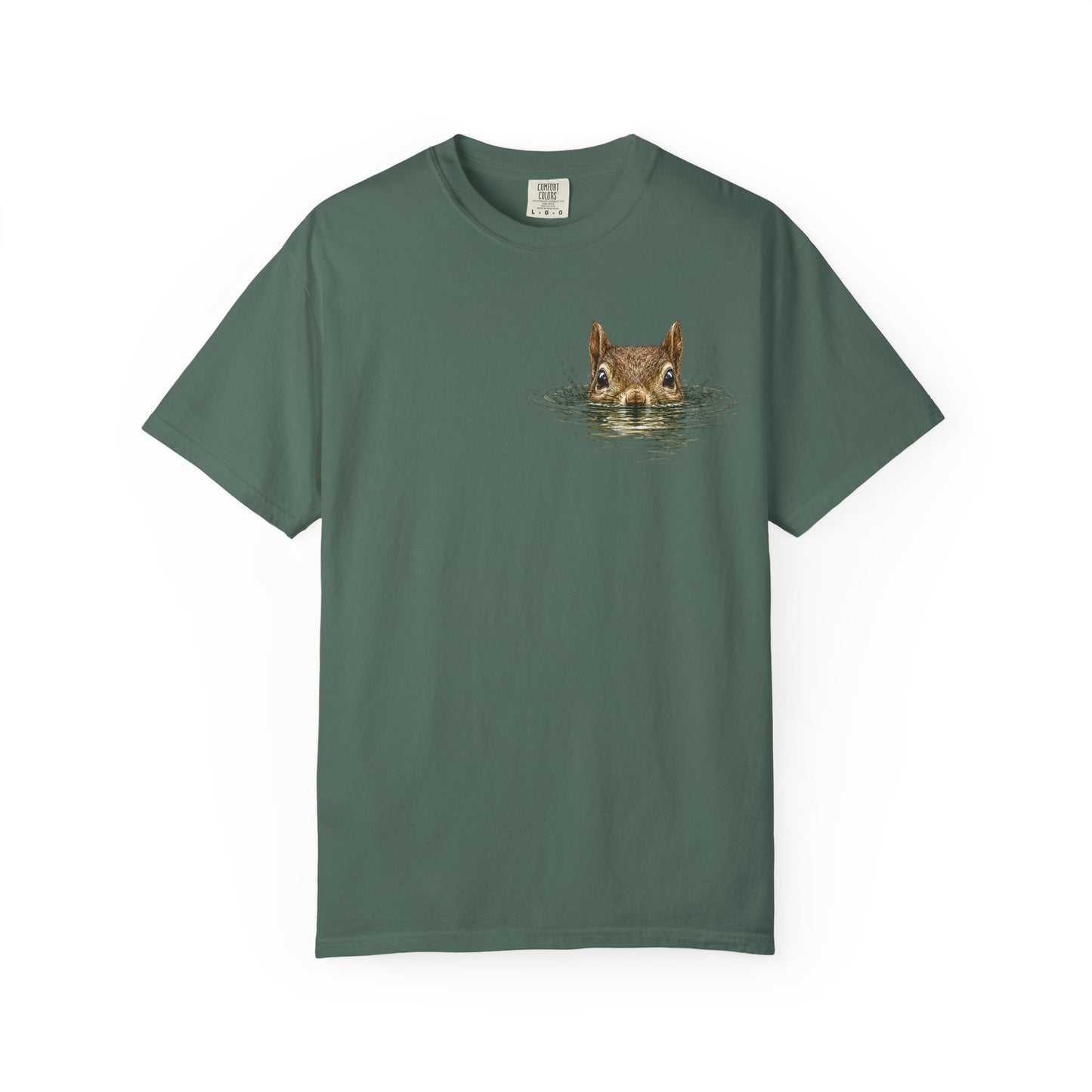 Squirrel Peek Graphic T-Shirt — Cute Woodland Animal Tee