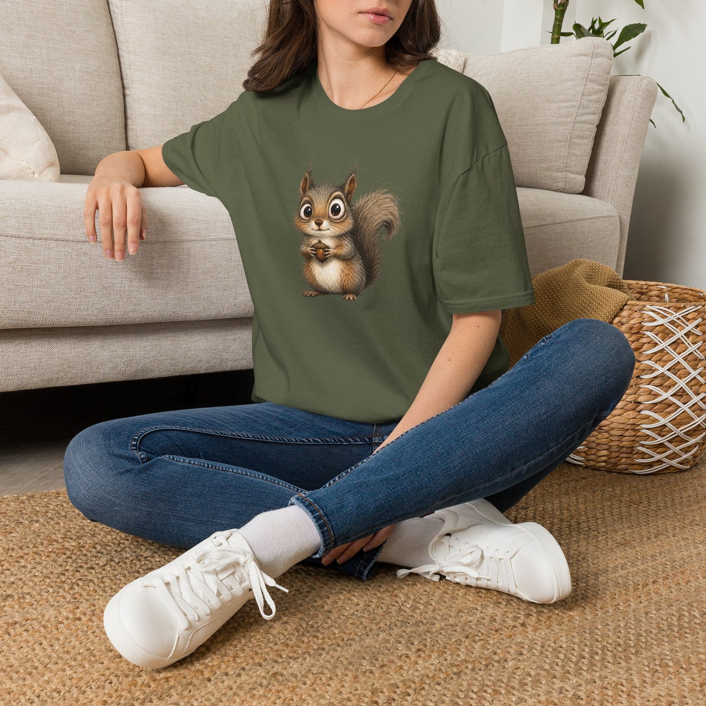 Cute Squirrel Graphic T-Shirt — Adorable Woodland Animal Tee