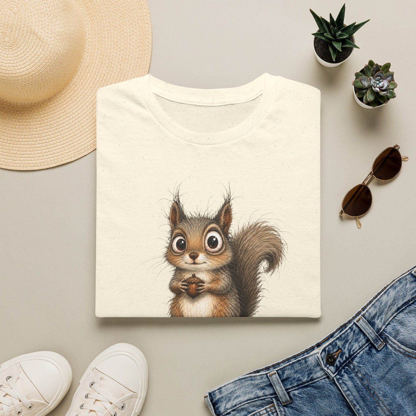 Cute Squirrel Graphic T-Shirt — Adorable Woodland Animal Tee