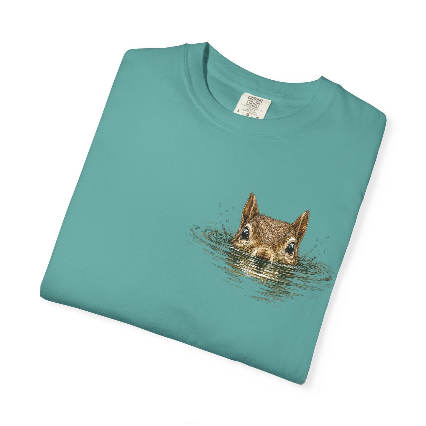 Squirrel Peek Graphic T-Shirt — Cute Woodland Animal Tee