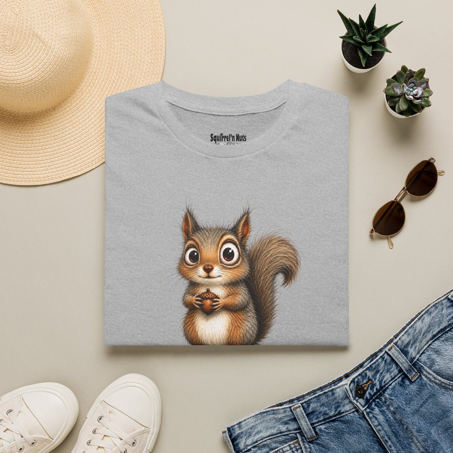 Cute Squirrel Graphic T-Shirt — Adorable Woodland Animal Tee
