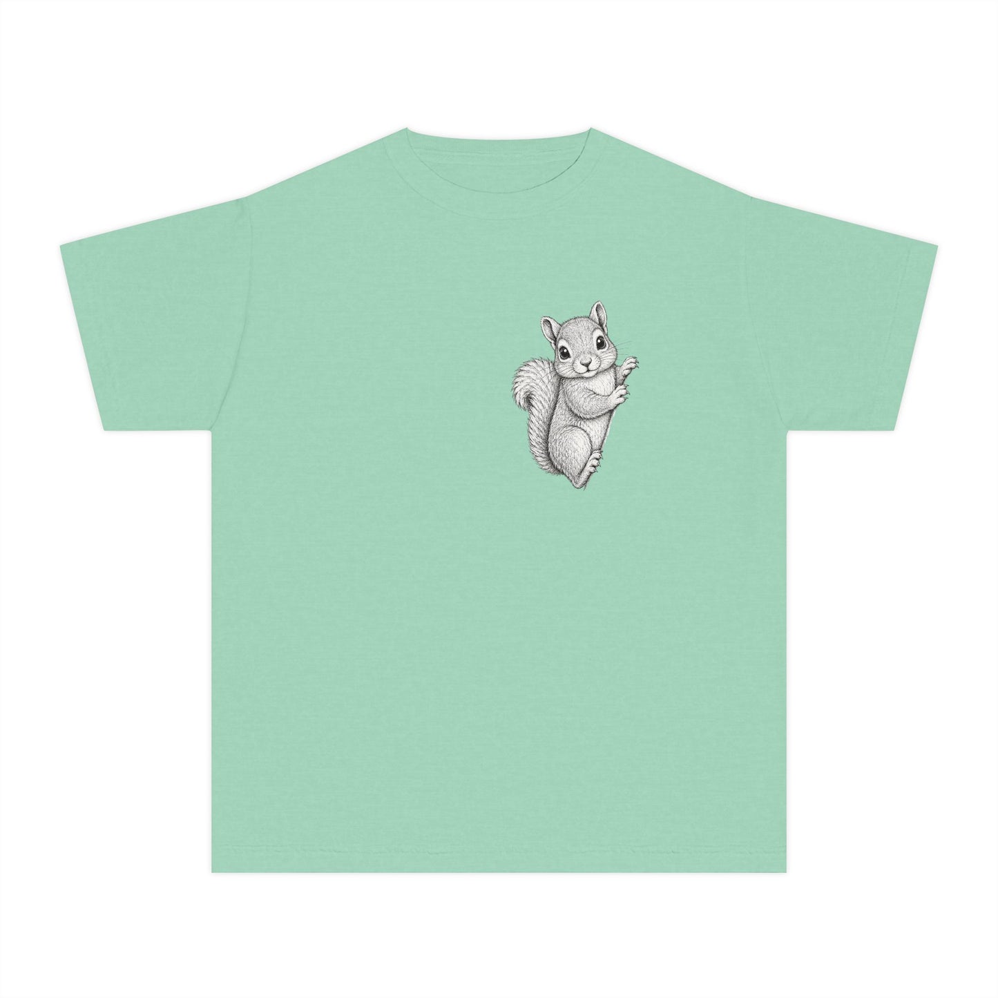 Youth Tee — Cute Hand-Drawn Squirrel Graphic Shirt