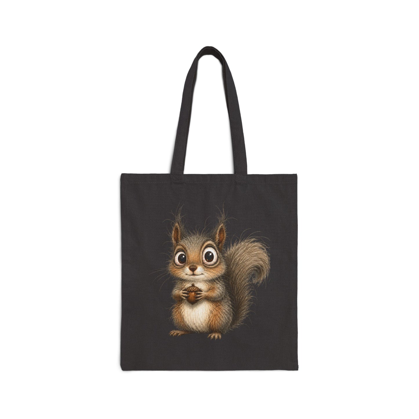 Cute Squirrel Canvas Tote Bag – Adorable Woodland Animal Shopper