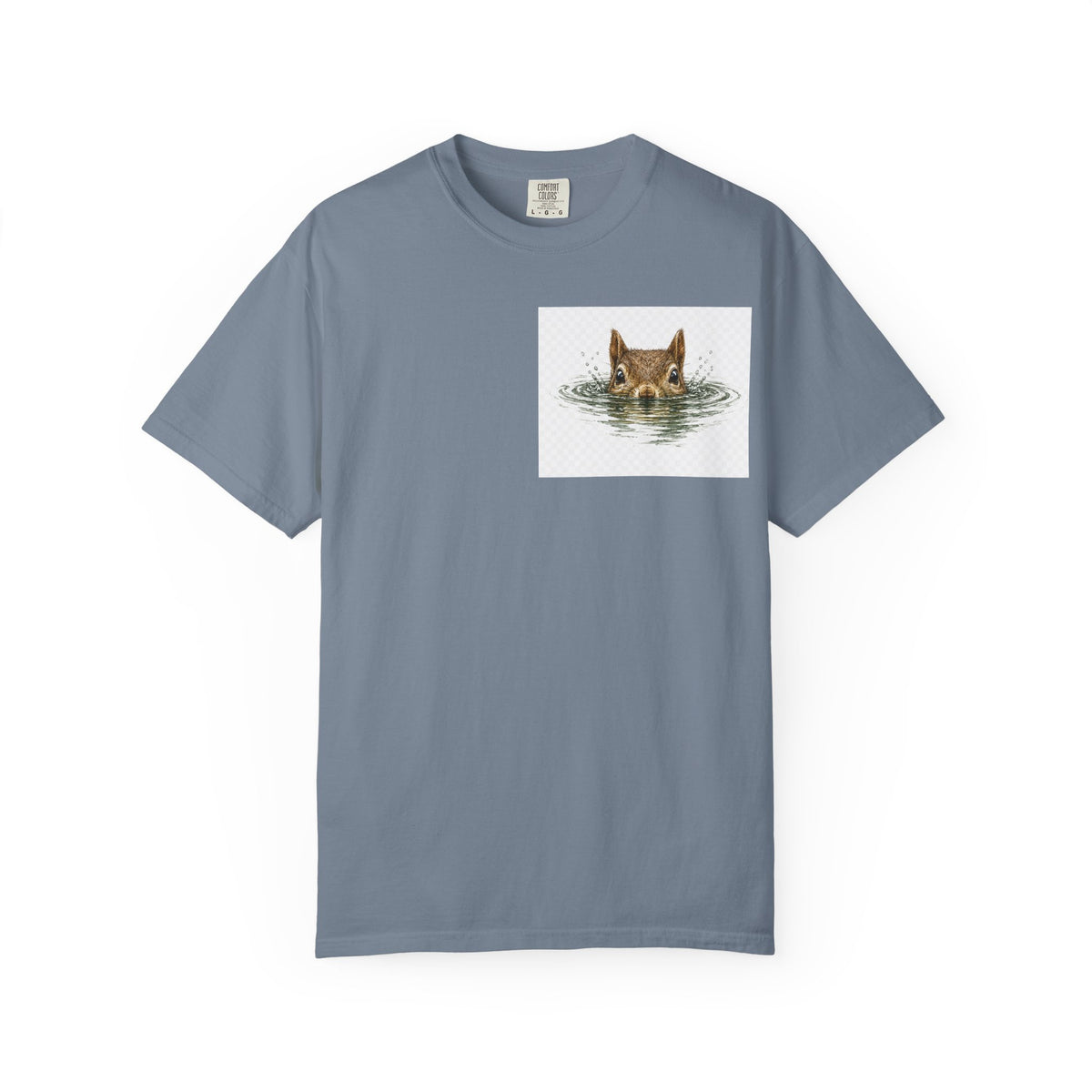 Squirrel Peek Graphic T-Shirt — Cute Woodland Animal Tee