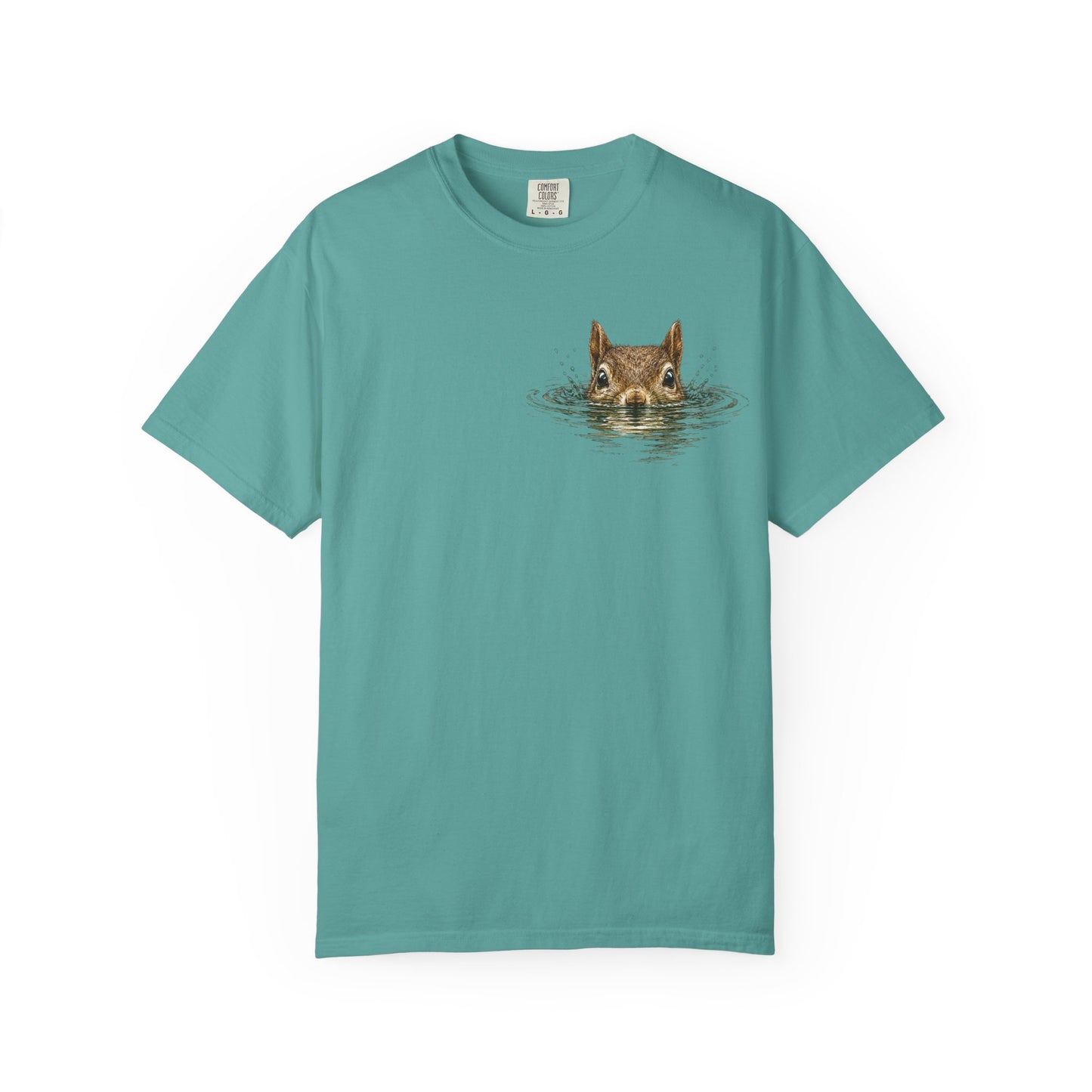 Squirrel Peek Graphic T-Shirt — Cute Woodland Animal Tee