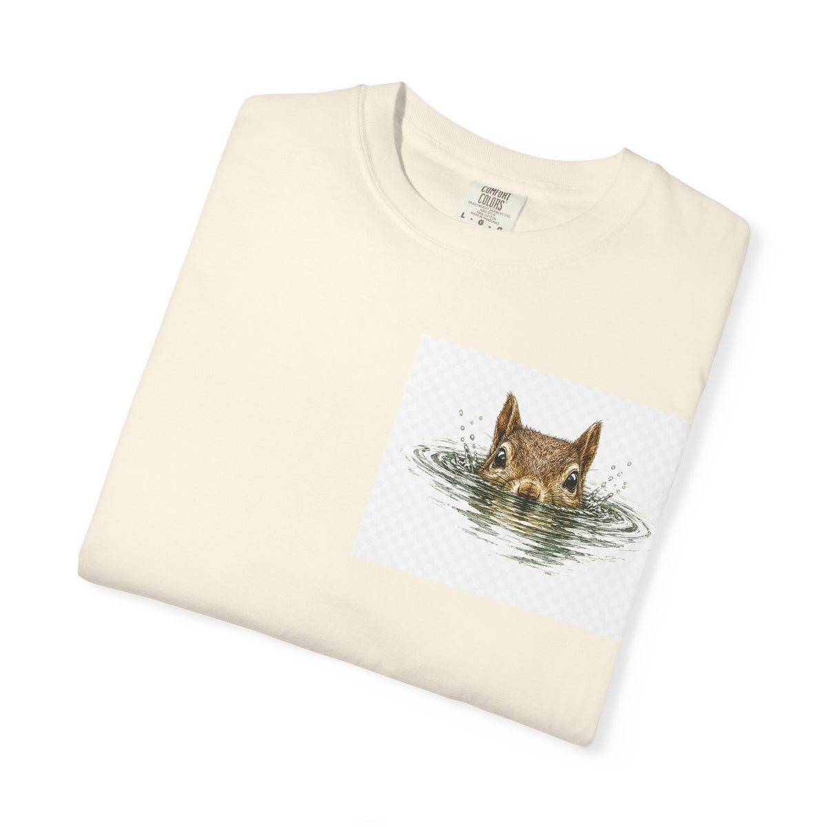 Squirrel Peek Graphic T-Shirt — Cute Woodland Animal Tee
