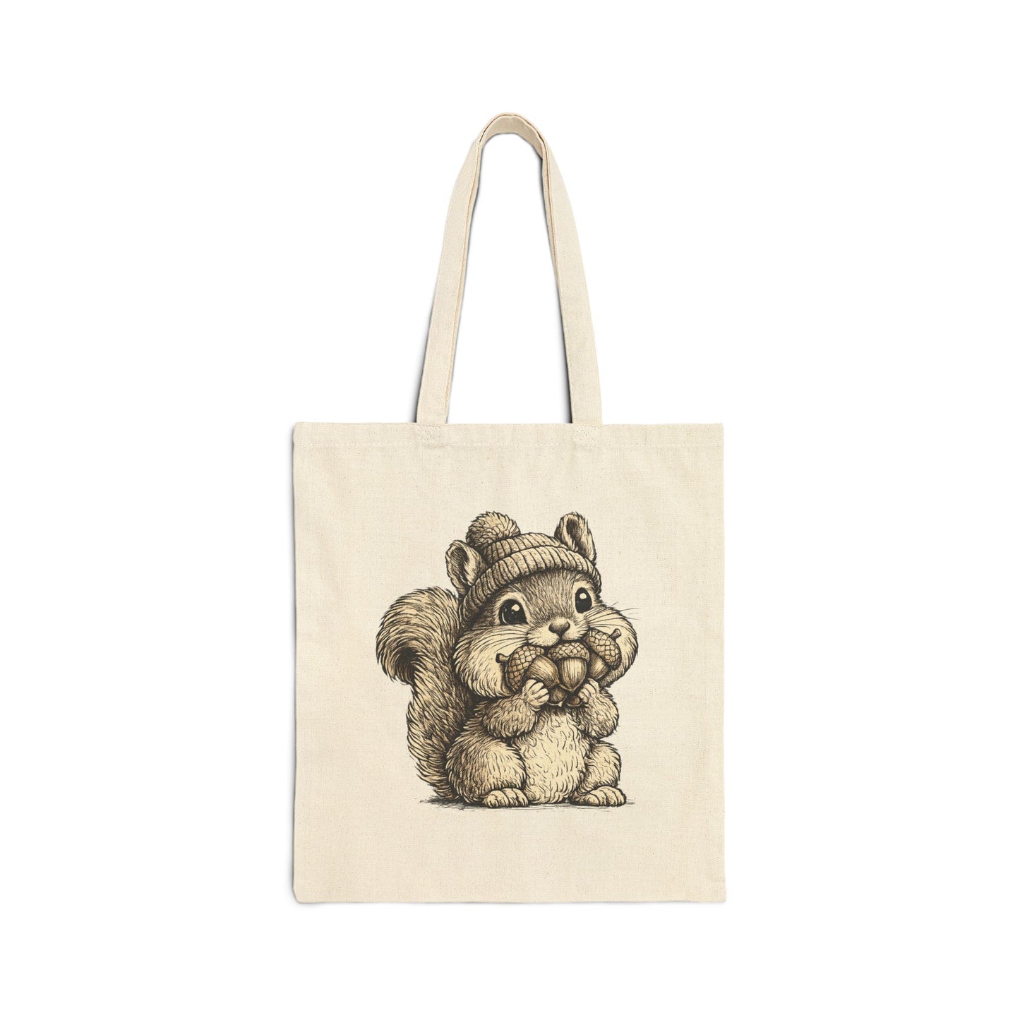 Tote — "My Nut Bag" Cute Squirrel Canvas Tote Bag