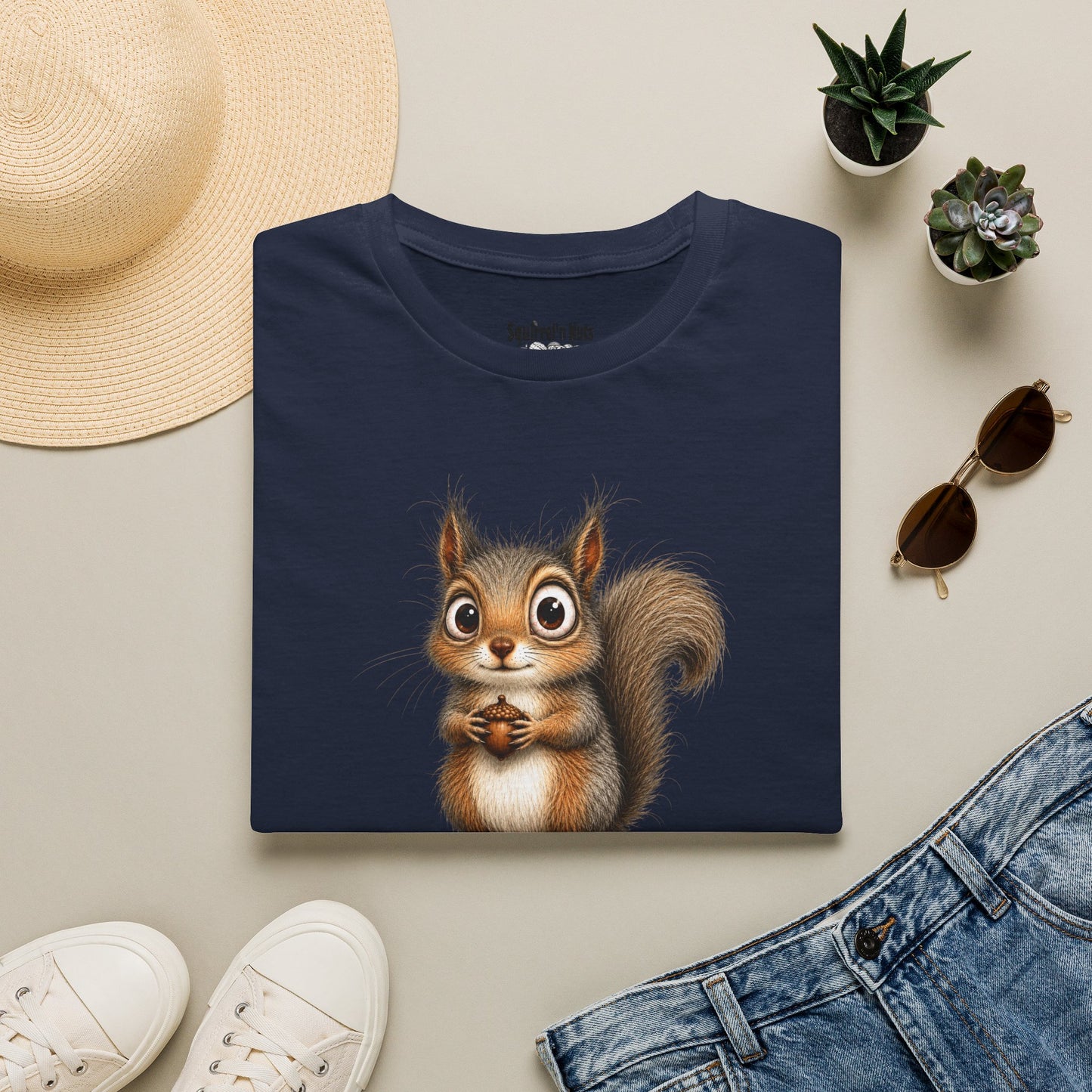 Cute Squirrel Graphic T-Shirt — Adorable Woodland Animal Tee