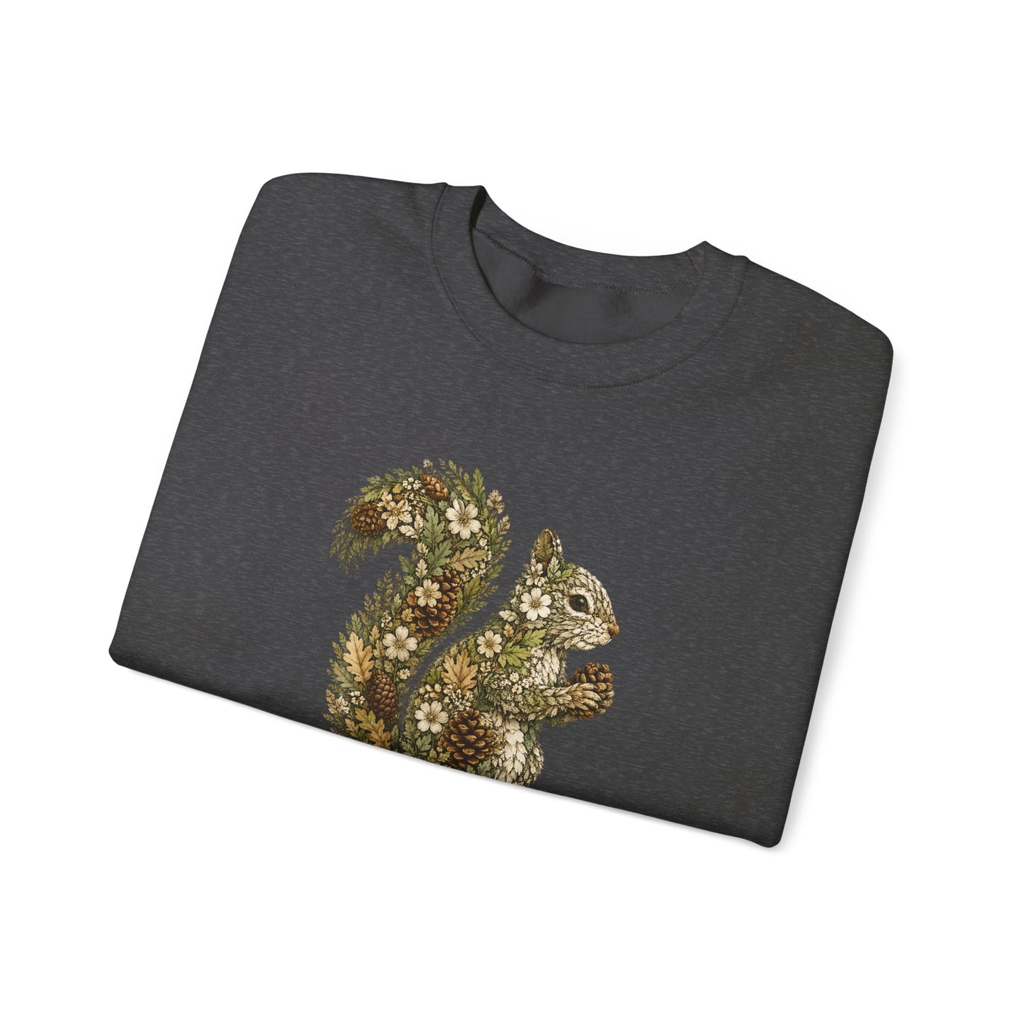 Floral Squirrel Crewneck Sweatshirt