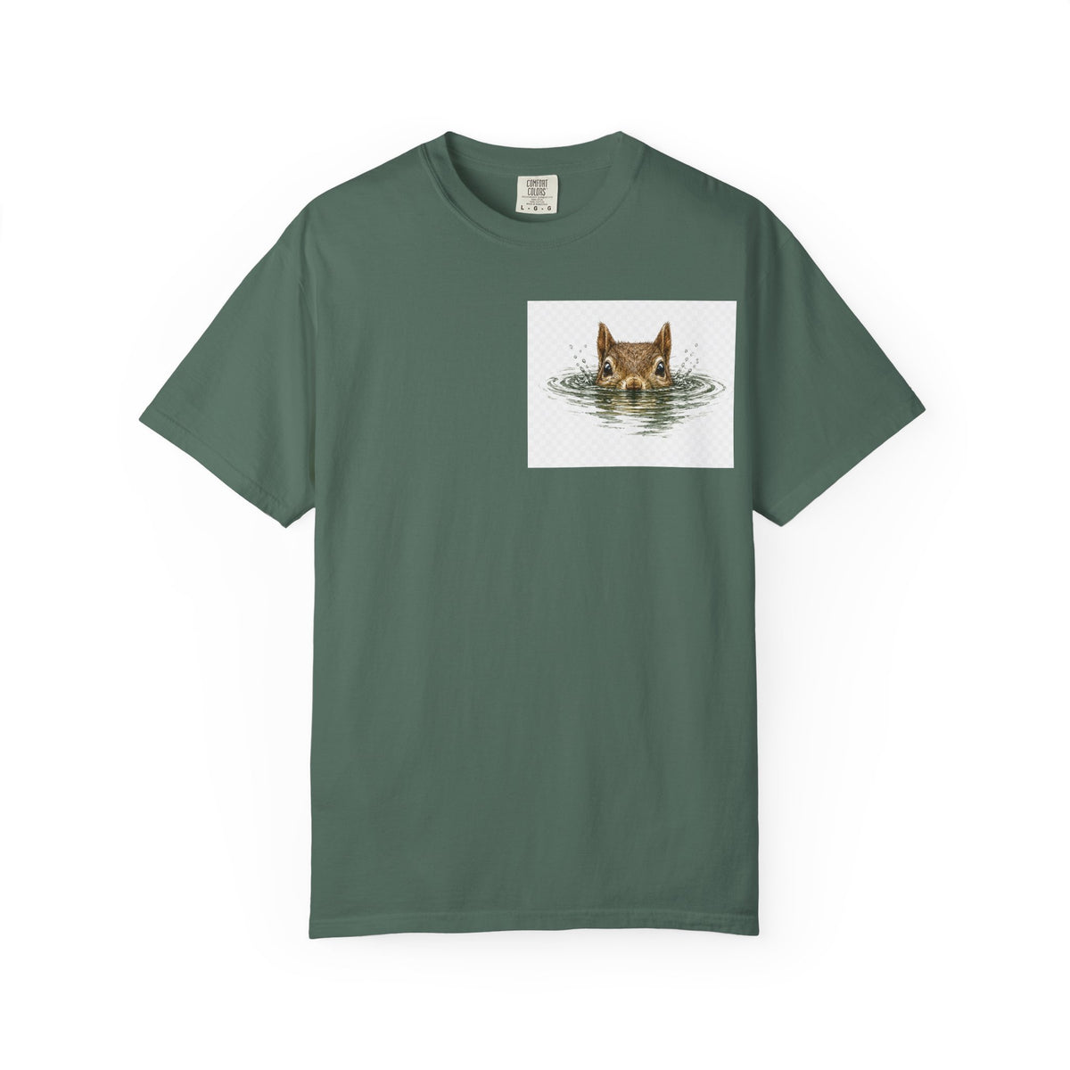 Squirrel Peek Graphic T-Shirt — Cute Woodland Animal Tee