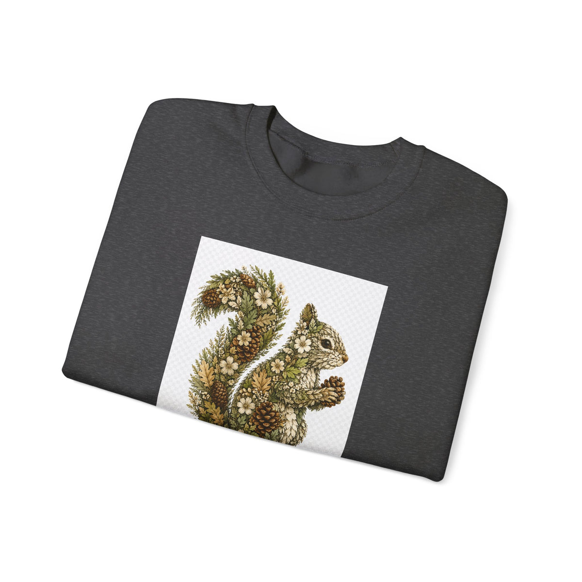 Floral Squirrel Crewneck Sweatshirt
