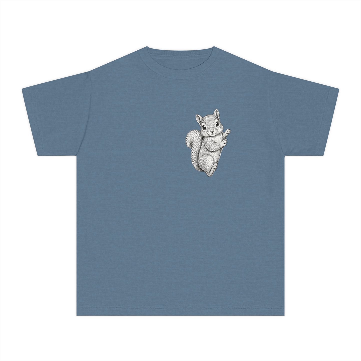 Youth Tee — Cute Hand-Drawn Squirrel Graphic Shirt