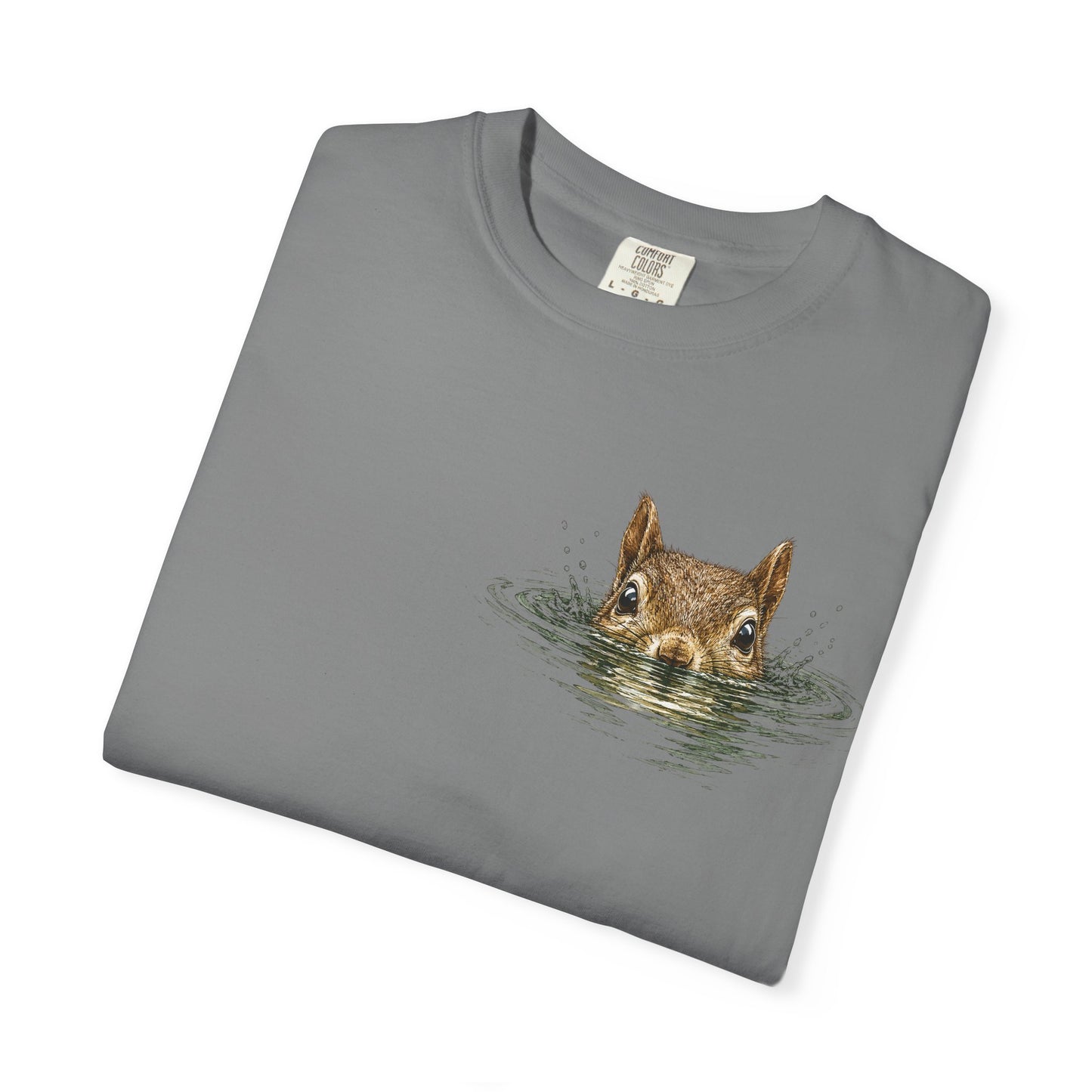 Squirrel Peek Graphic T-Shirt — Cute Woodland Animal Tee