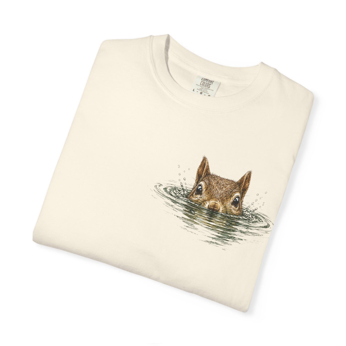Squirrel Peek Graphic T-Shirt — Cute Woodland Animal Tee