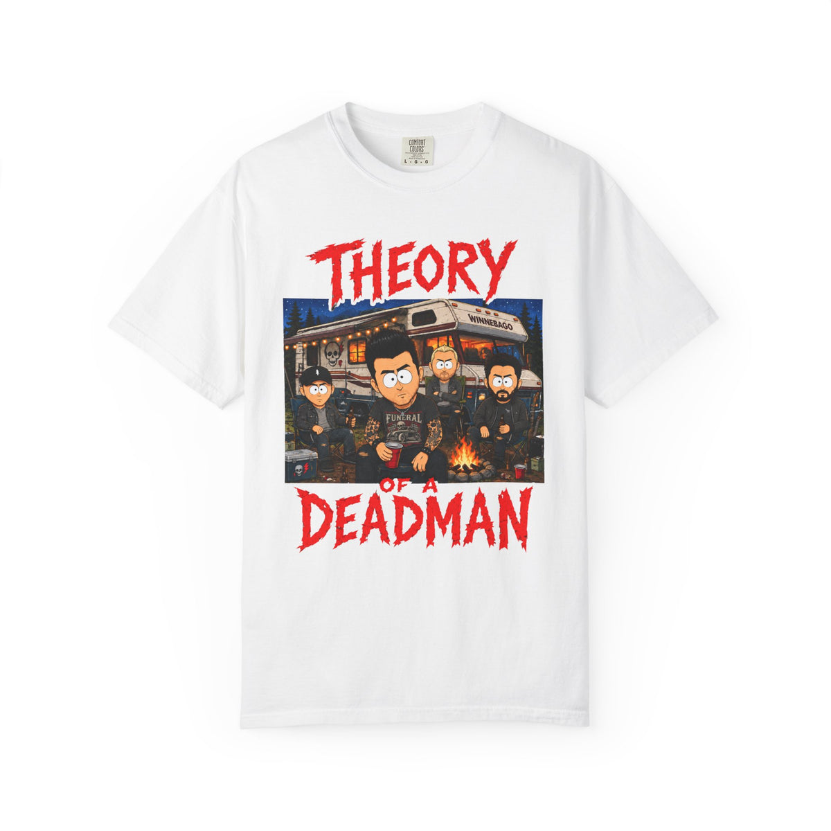 Theory of a Deadman Band Tee — Retro Concert Graphic T-Shirt