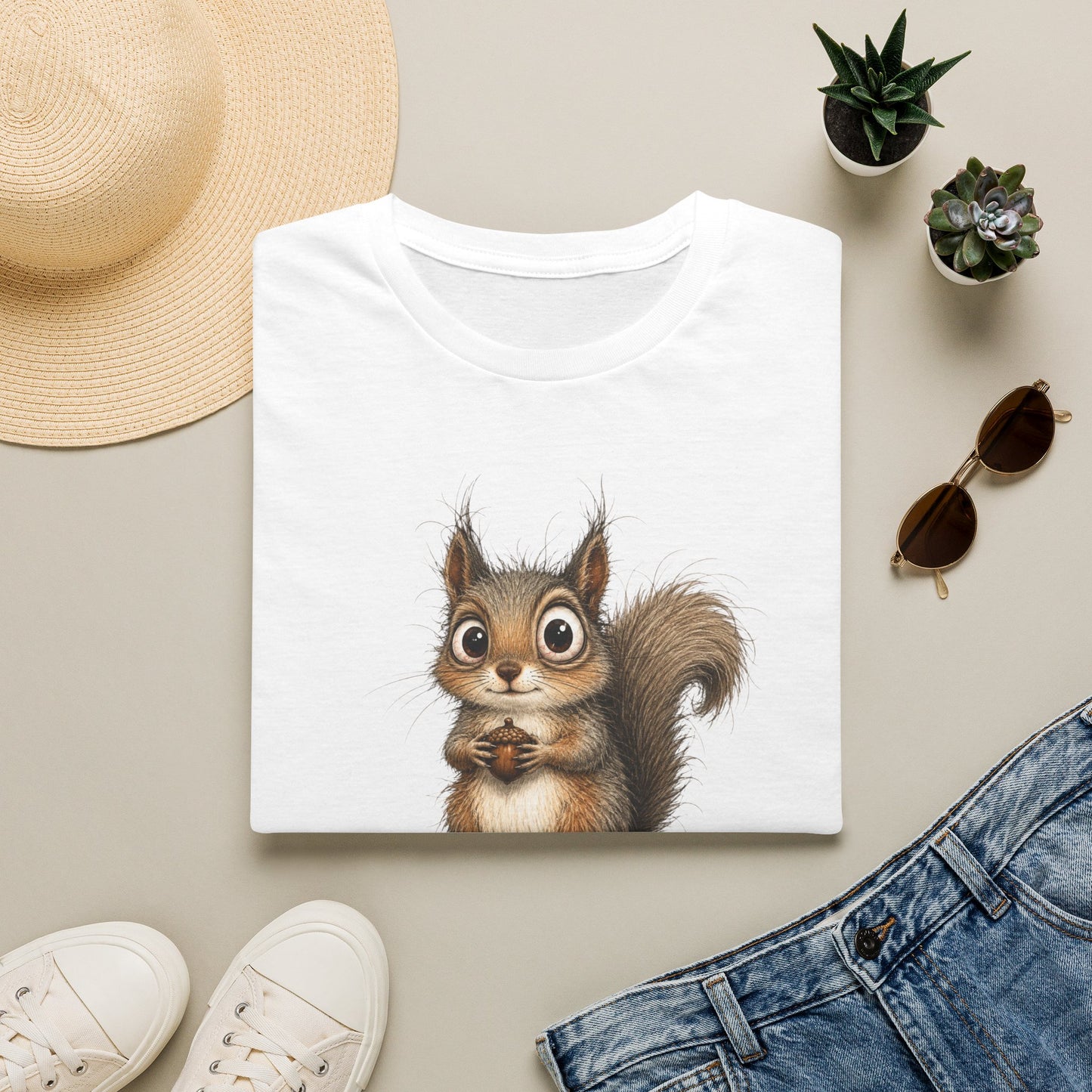 Cute Squirrel Graphic T-Shirt — Adorable Woodland Animal Tee