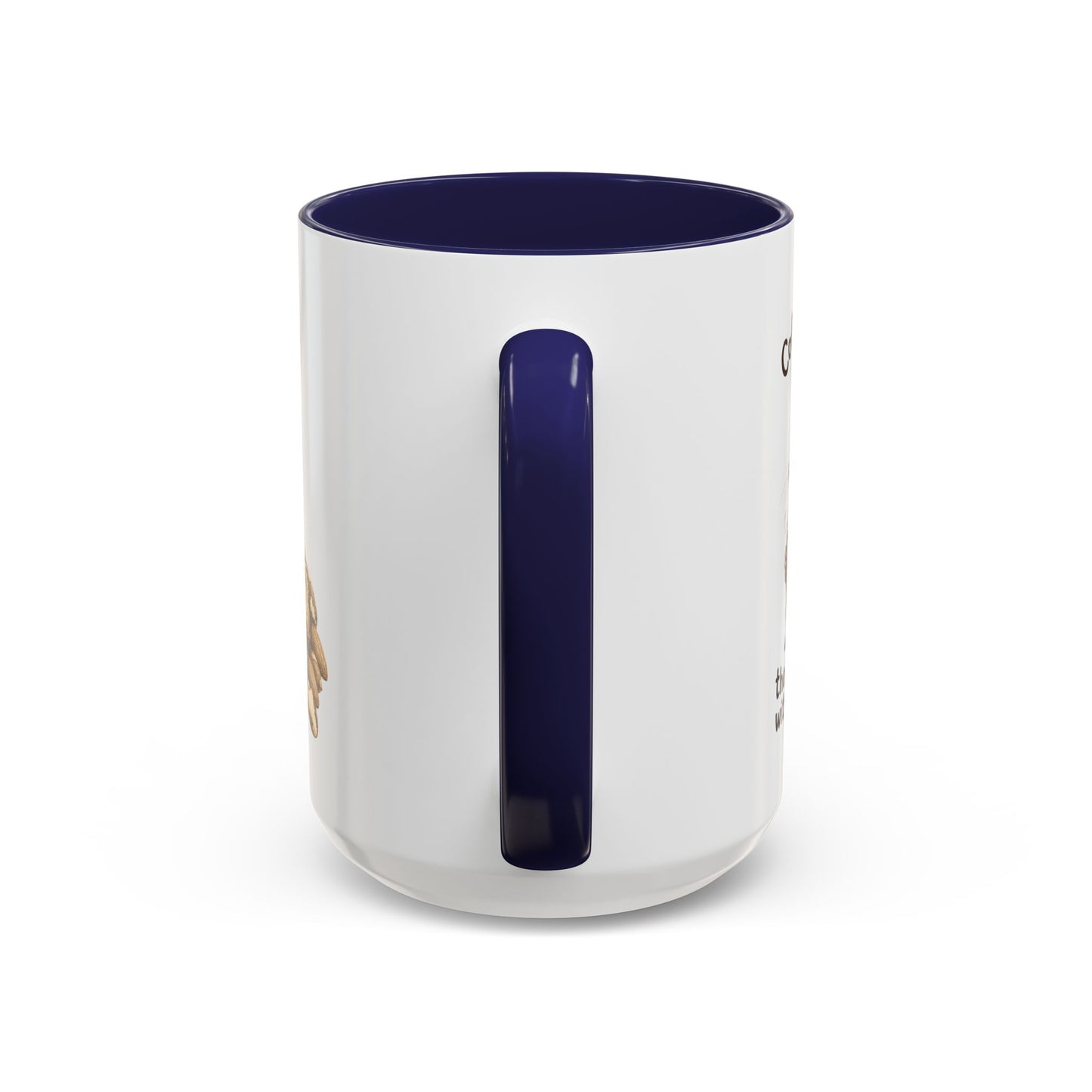 Coffee Mug - Rustic Coffee Beans Illustration Accent Mug (11/15oz)