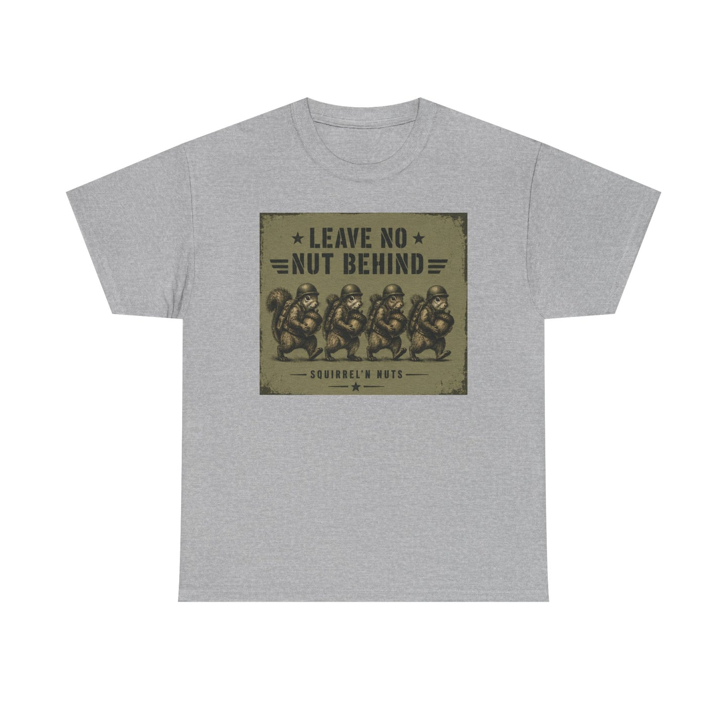 Leave No Nut Behind Tee — Funny Squirrel Conservation Graphic T-Shirt