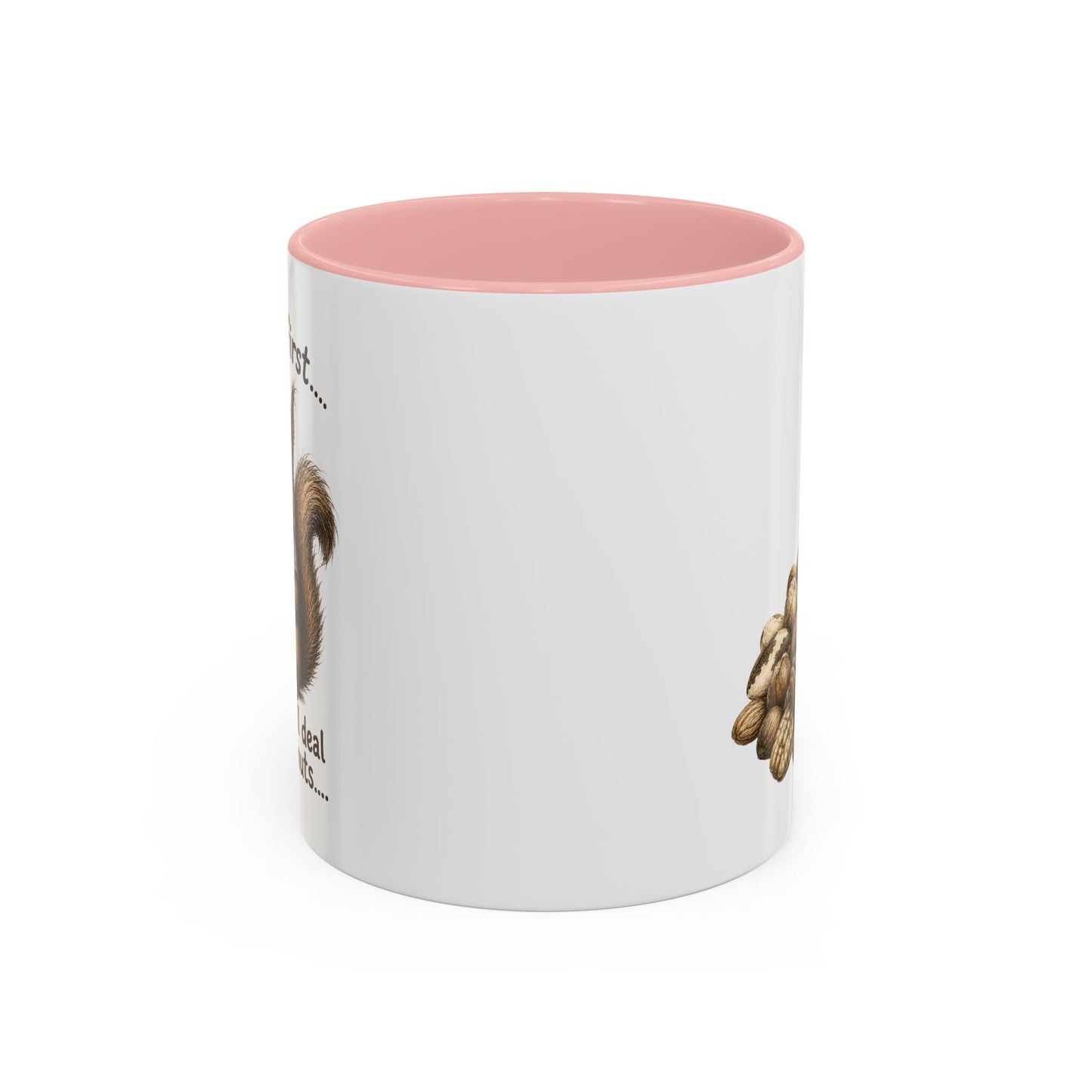 Coffee Mug - Rustic Coffee Beans Illustration Accent Mug (11/15oz)
