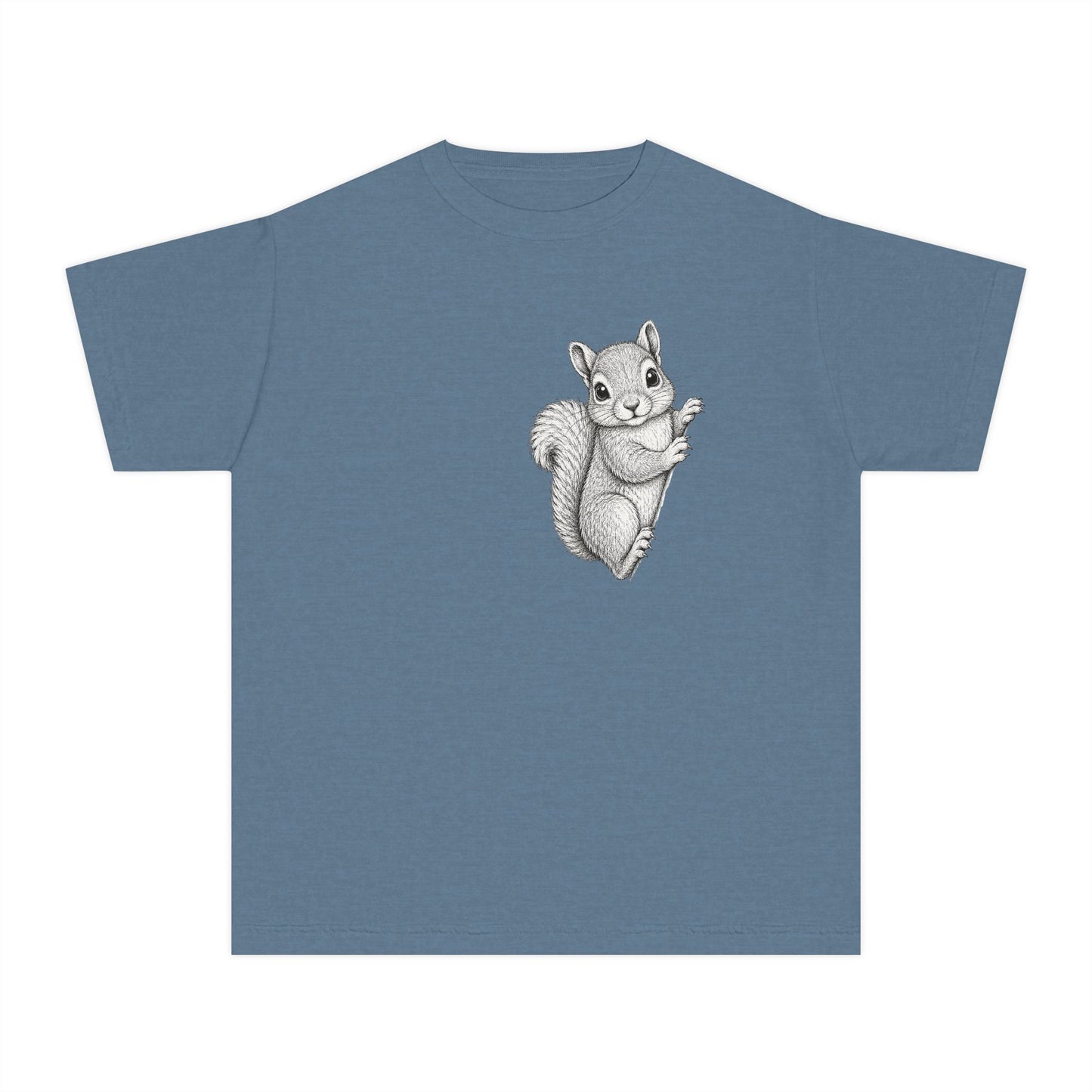 Youth Tee — Cute Hand-Drawn Squirrel Graphic Shirt