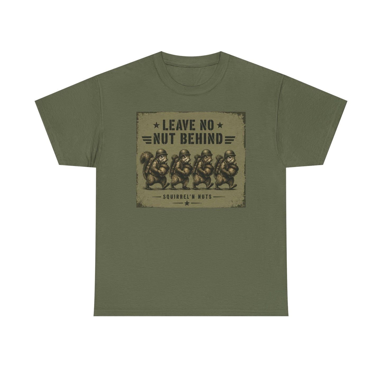 Leave No Nut Behind Tee — Funny Squirrel Conservation Graphic T-Shirt