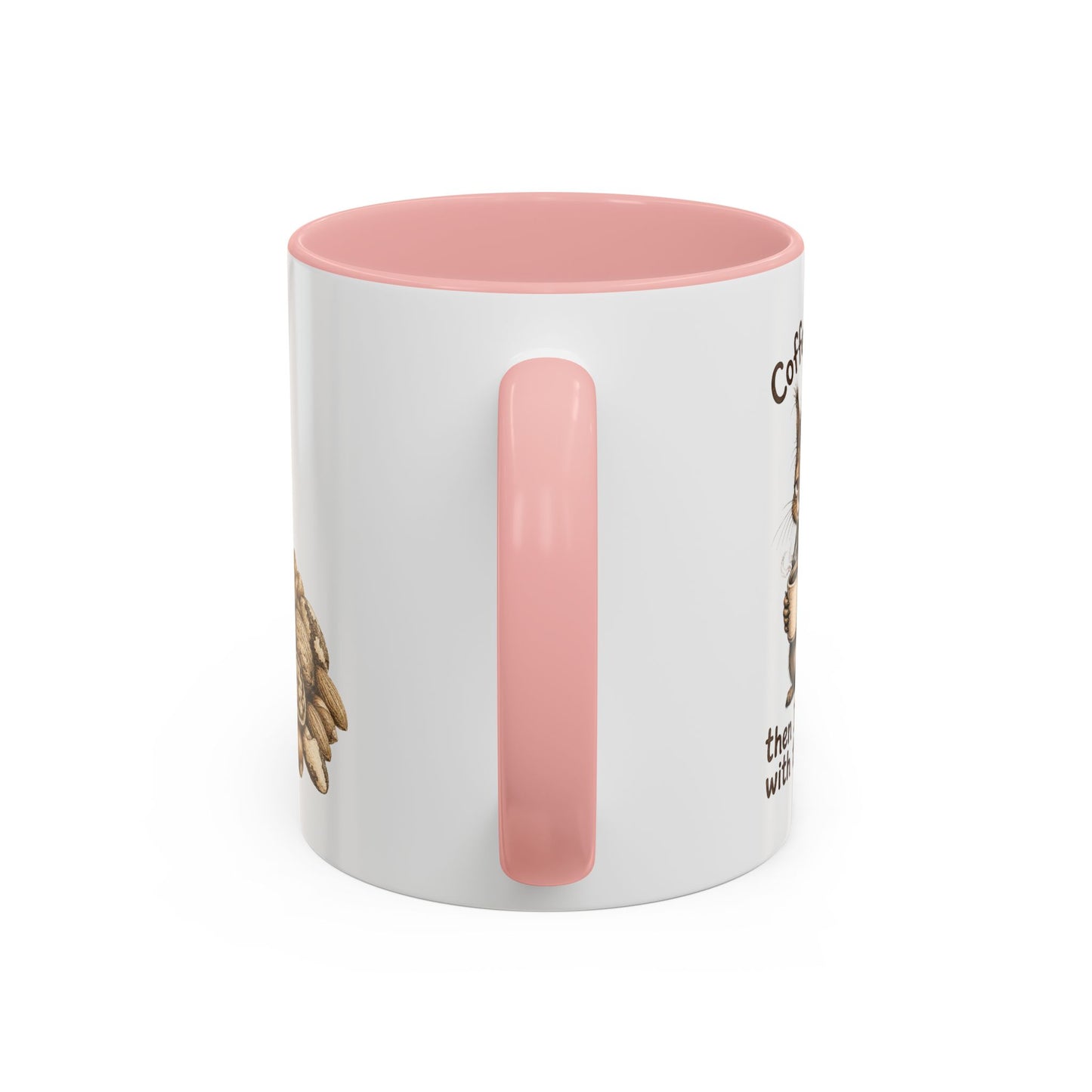 Coffee Mug - Rustic Coffee Beans Illustration Accent Mug (11/15oz)