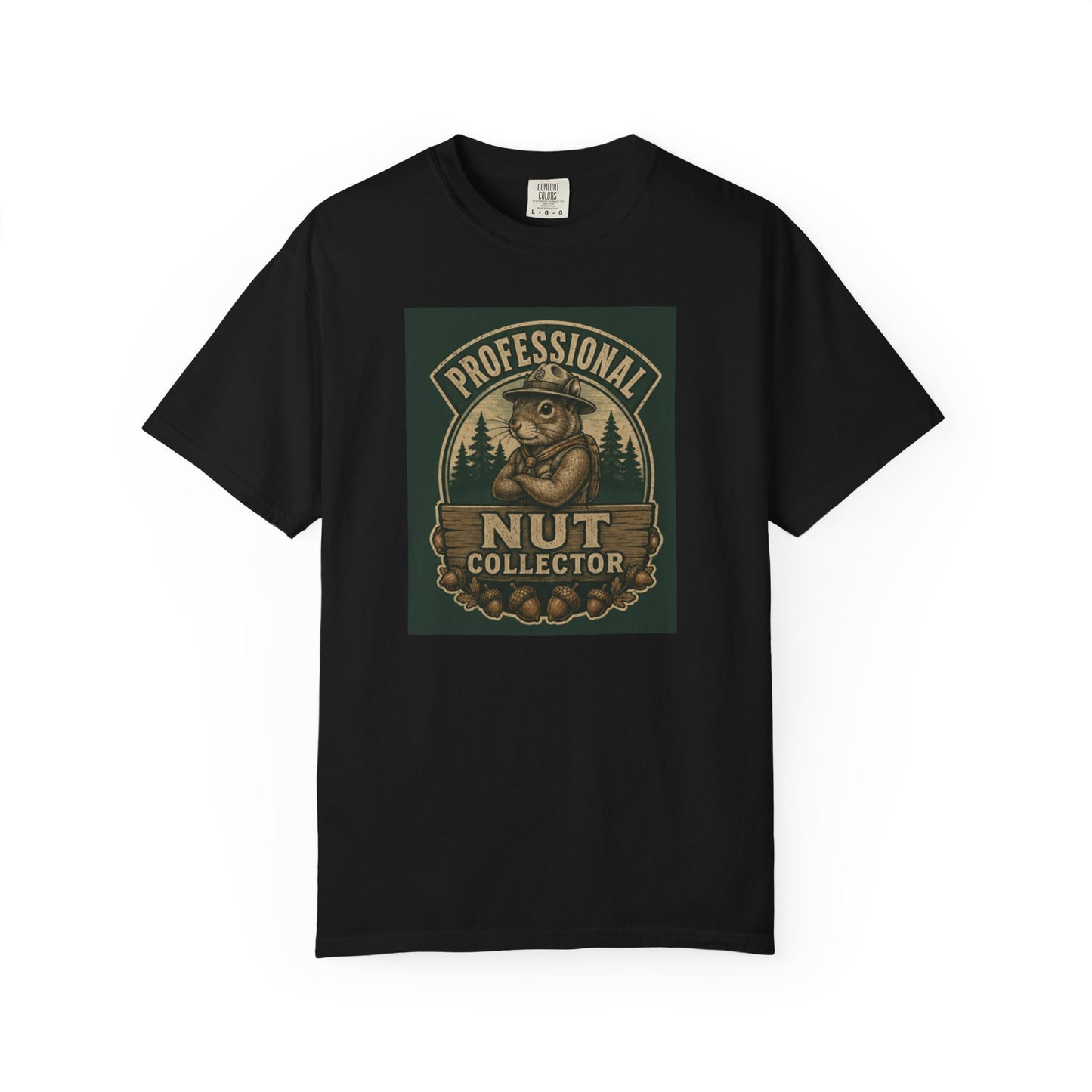 T-Shirt — "Professional Nut Collector" Vintage Squirrel Graphic