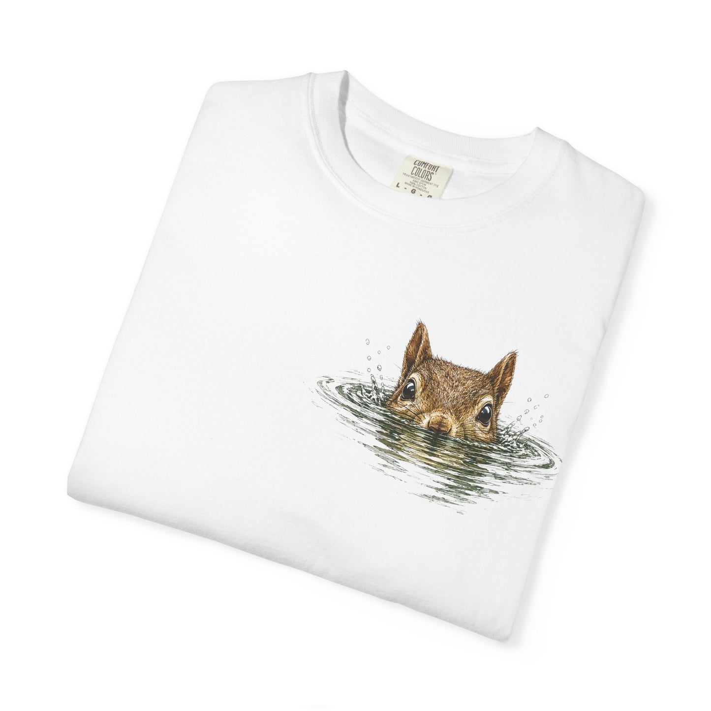 Squirrel Peek Graphic T-Shirt — Cute Woodland Animal Tee