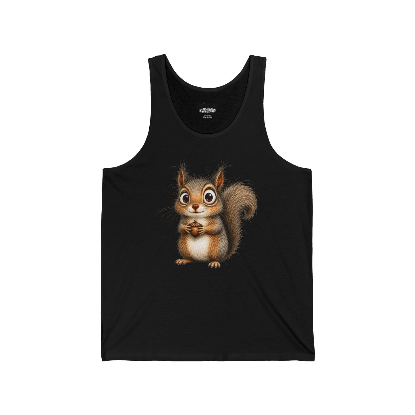 Cute Cartoon Squirrel Tank Top — Adorable Woodland Animal Graphic Tee