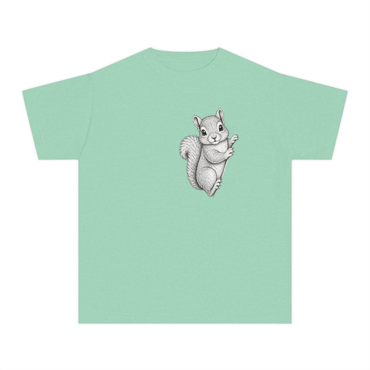 Youth Tee — Cute Hand-Drawn Squirrel Graphic Shirt