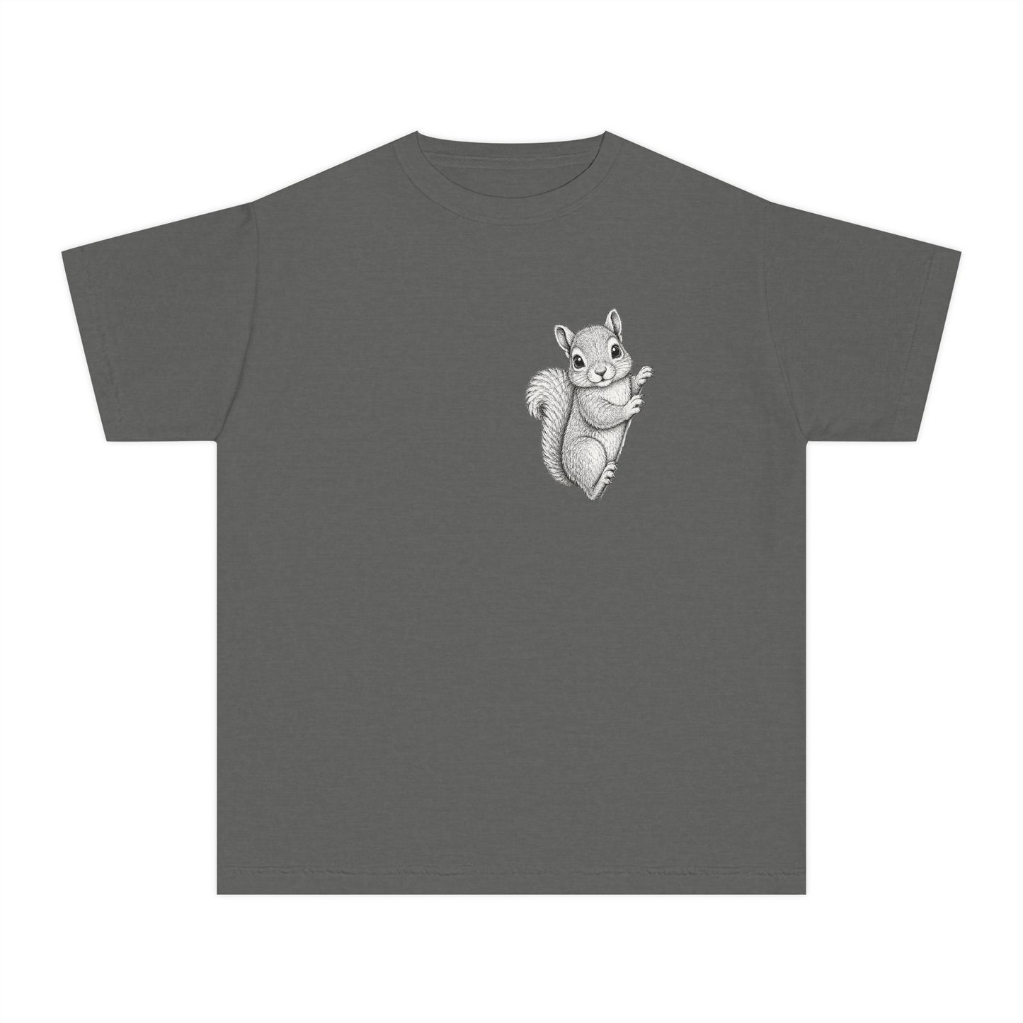 Youth Tee — Cute Hand-Drawn Squirrel Graphic Shirt