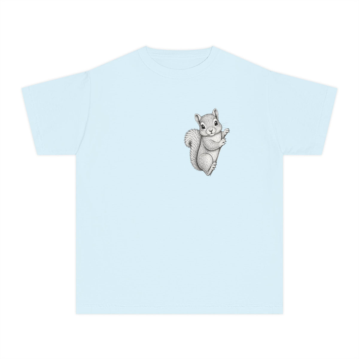 Youth Tee — Cute Hand-Drawn Squirrel Graphic Shirt
