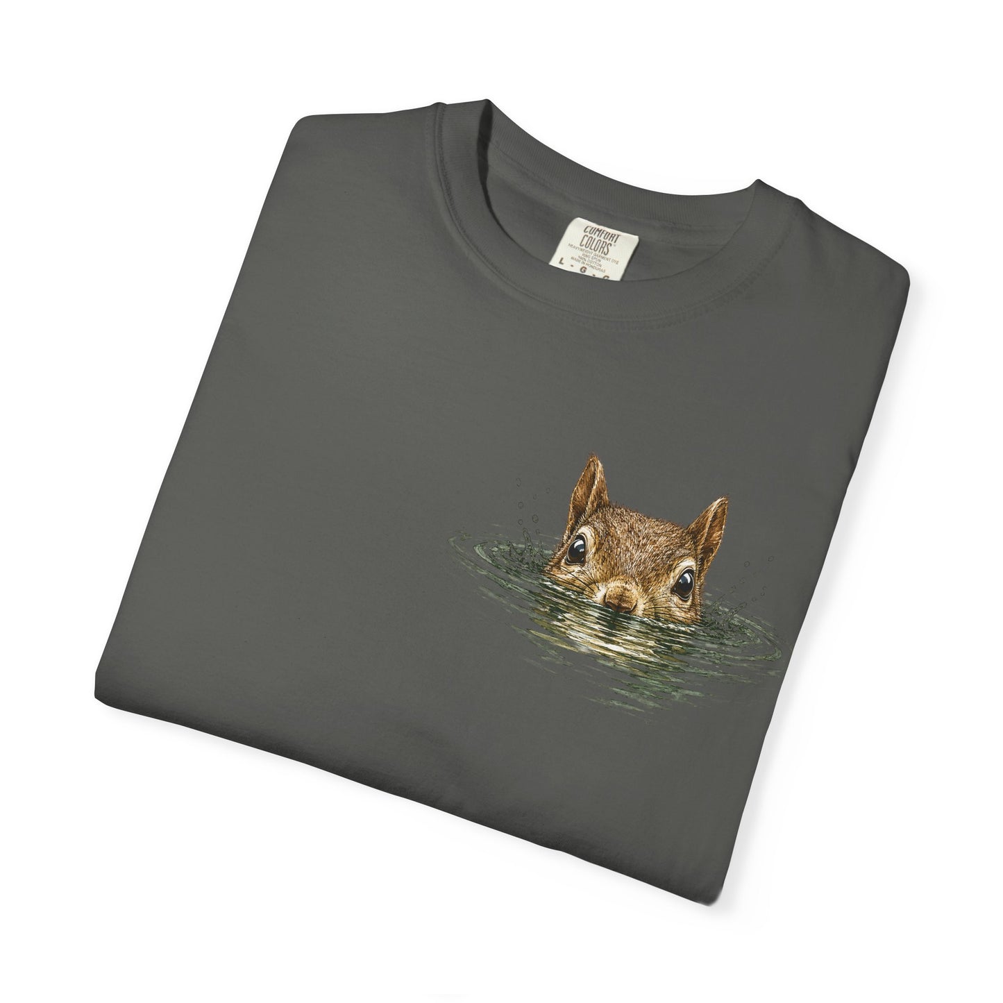 Squirrel Peek Graphic T-Shirt — Cute Woodland Animal Tee