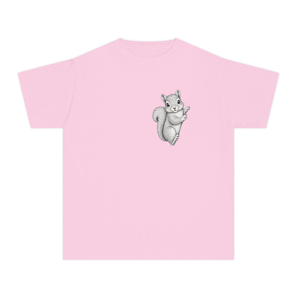 Youth Tee — Cute Hand-Drawn Squirrel Graphic Shirt