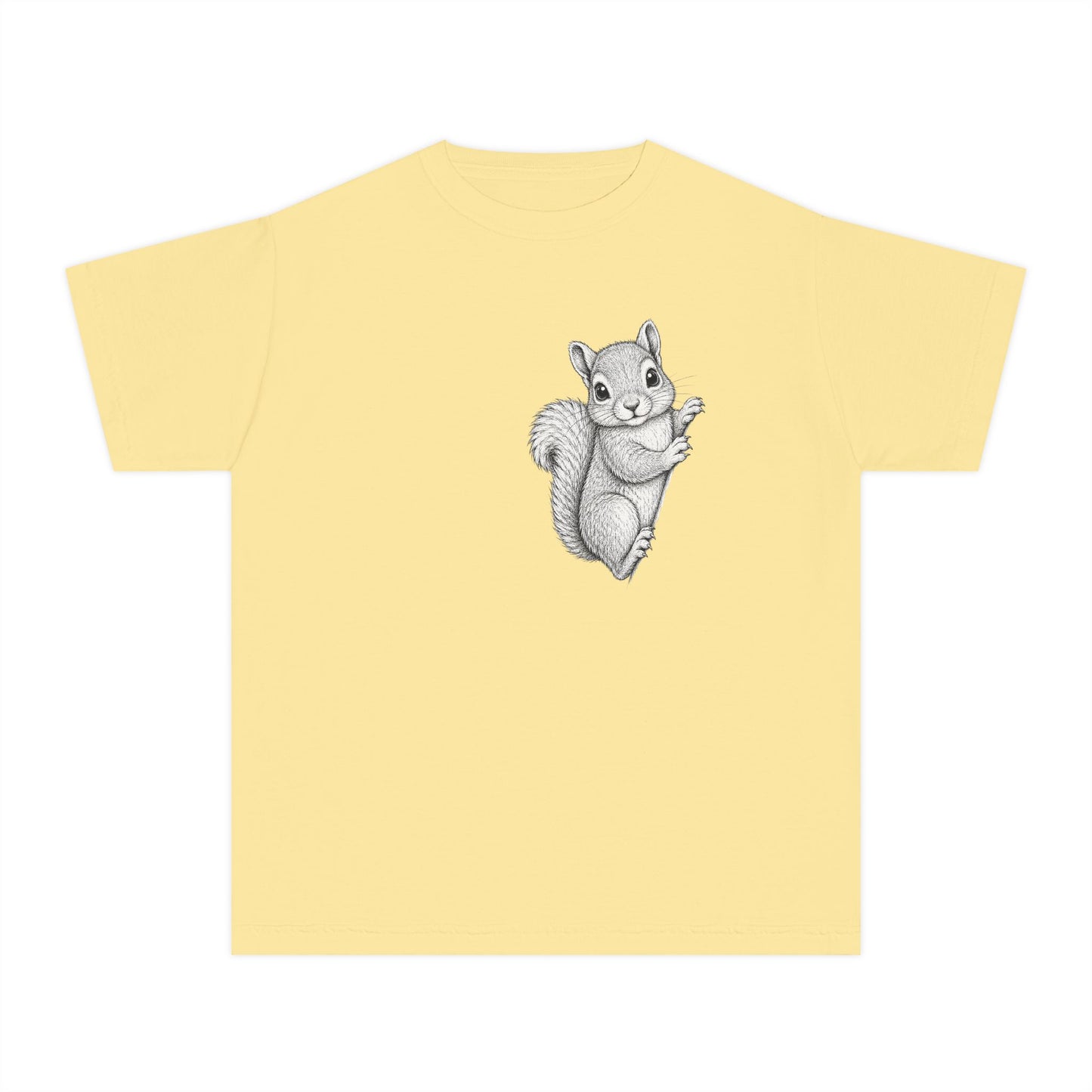 Youth Tee — Cute Hand-Drawn Squirrel Graphic Shirt