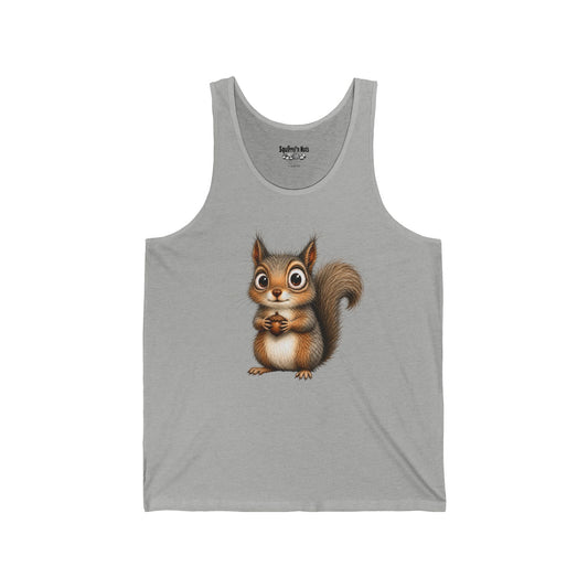 Cute Cartoon Squirrel Tank Top — Adorable Woodland Animal Graphic Tee
