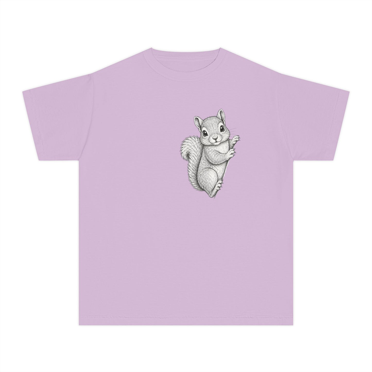 Youth Tee — Cute Hand-Drawn Squirrel Graphic Shirt