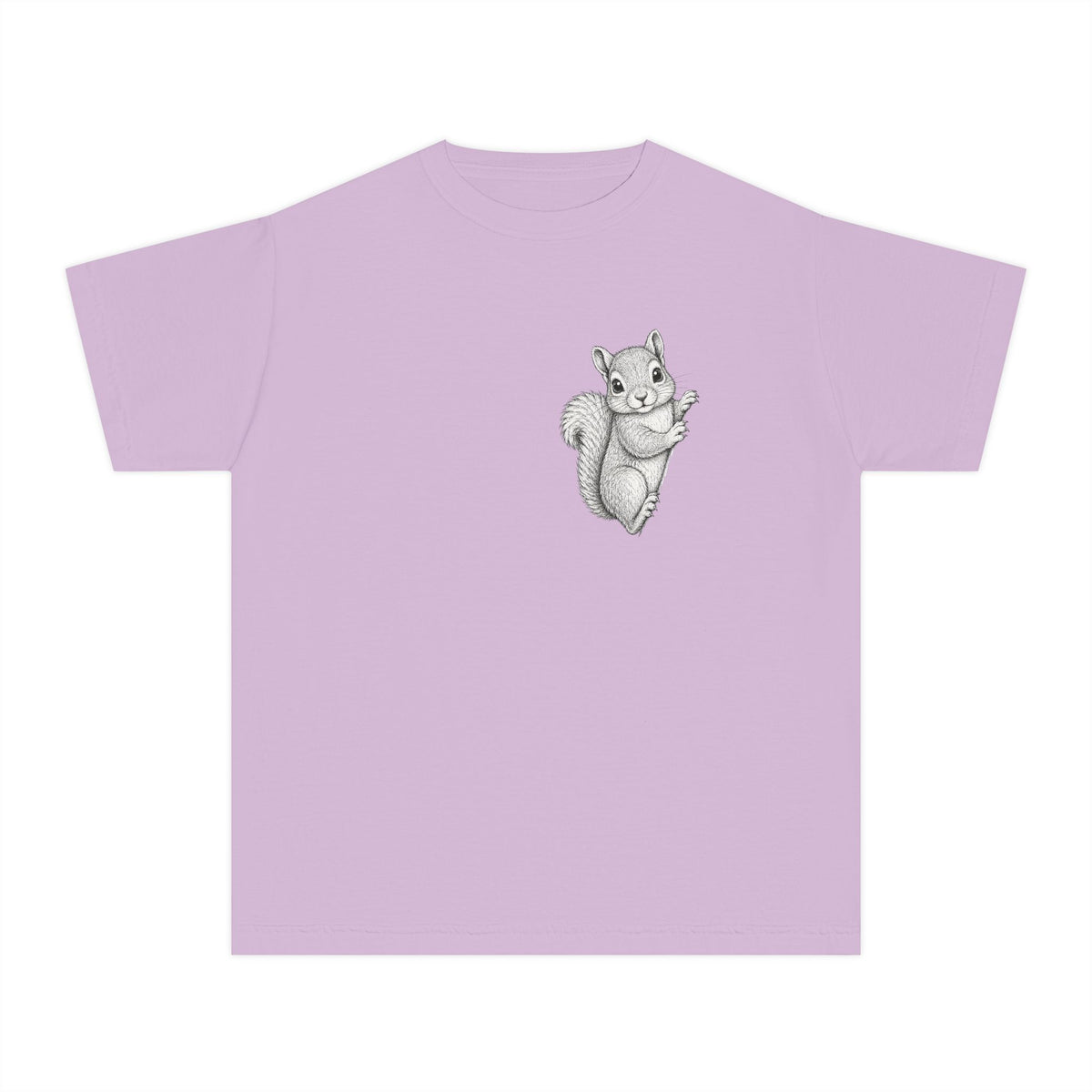Youth Tee — Cute Hand-Drawn Squirrel Graphic Shirt