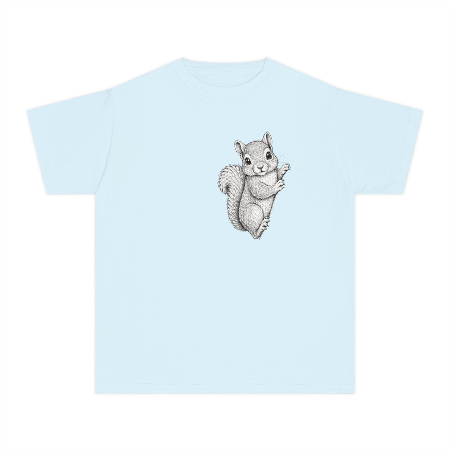 Youth Tee — Cute Hand-Drawn Squirrel Graphic Shirt