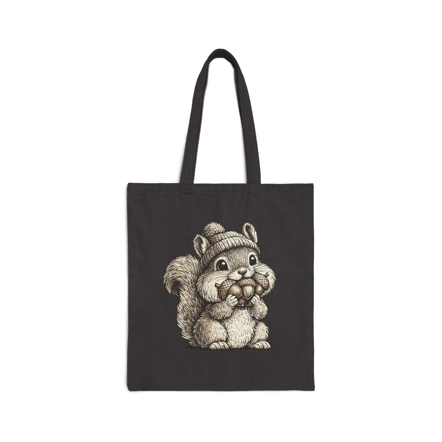 Tote — "My Nut Bag" Cute Squirrel Canvas Tote Bag