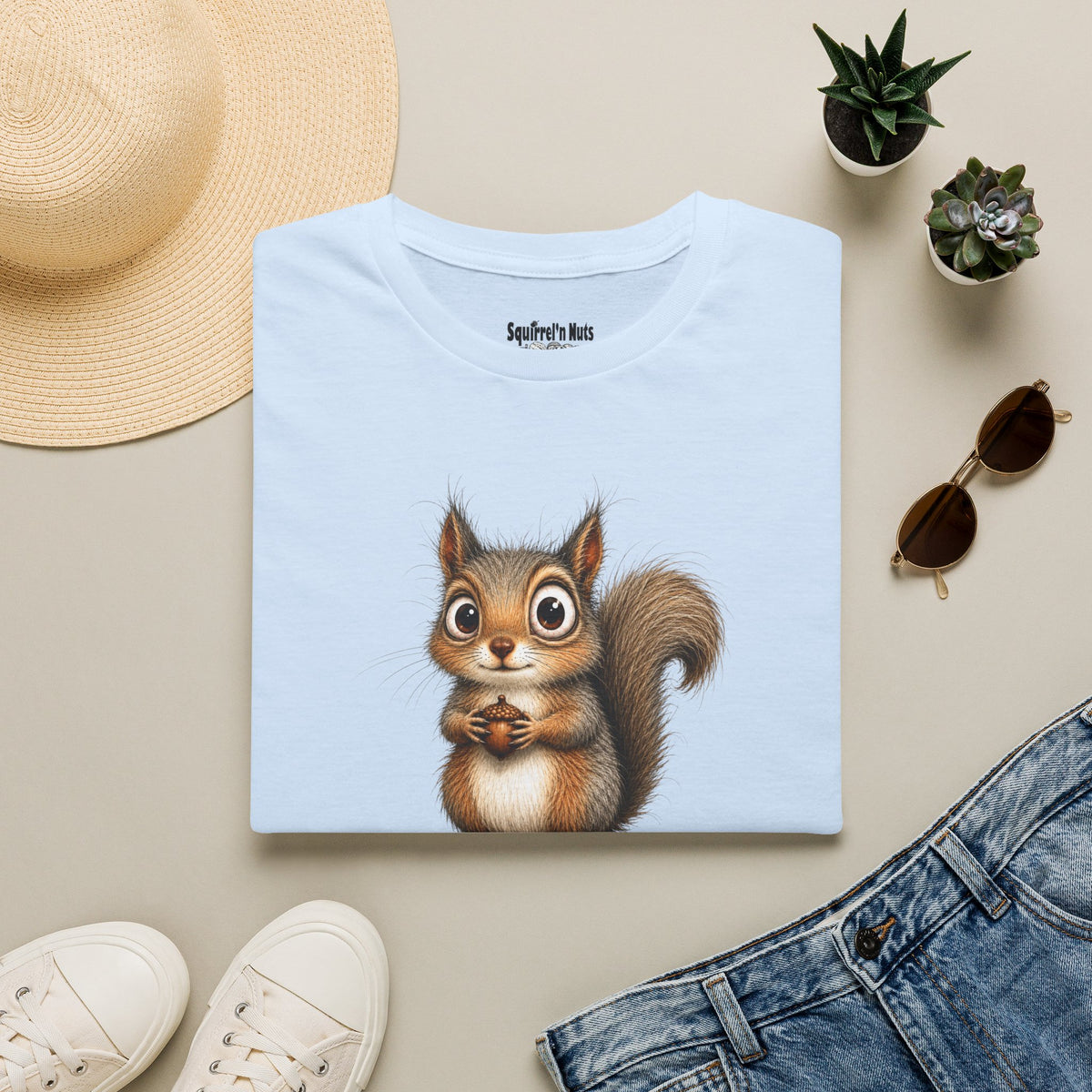 Cute Squirrel Graphic T-Shirt — Adorable Woodland Animal Tee