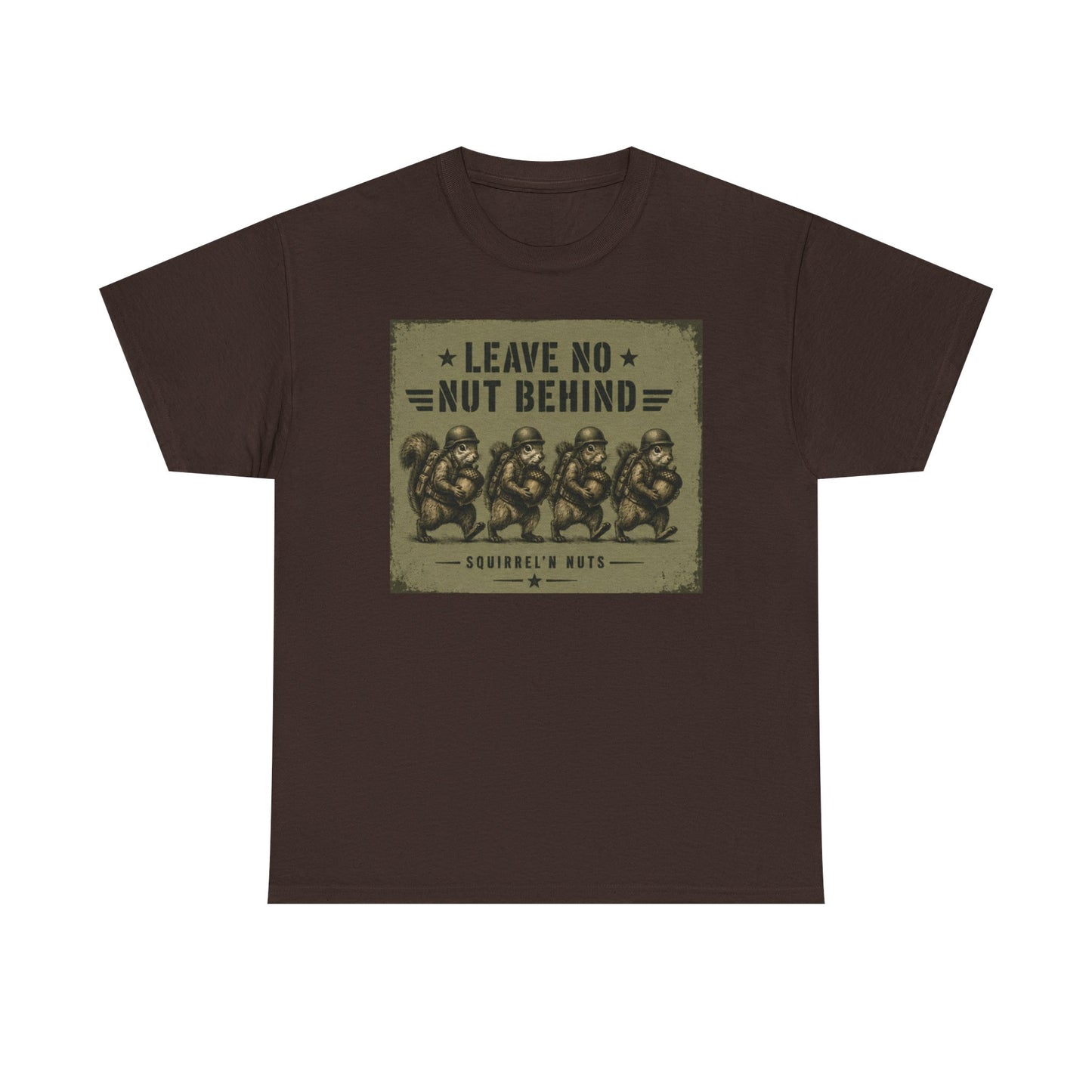Leave No Nut Behind Tee — Funny Squirrel Conservation Graphic T-Shirt