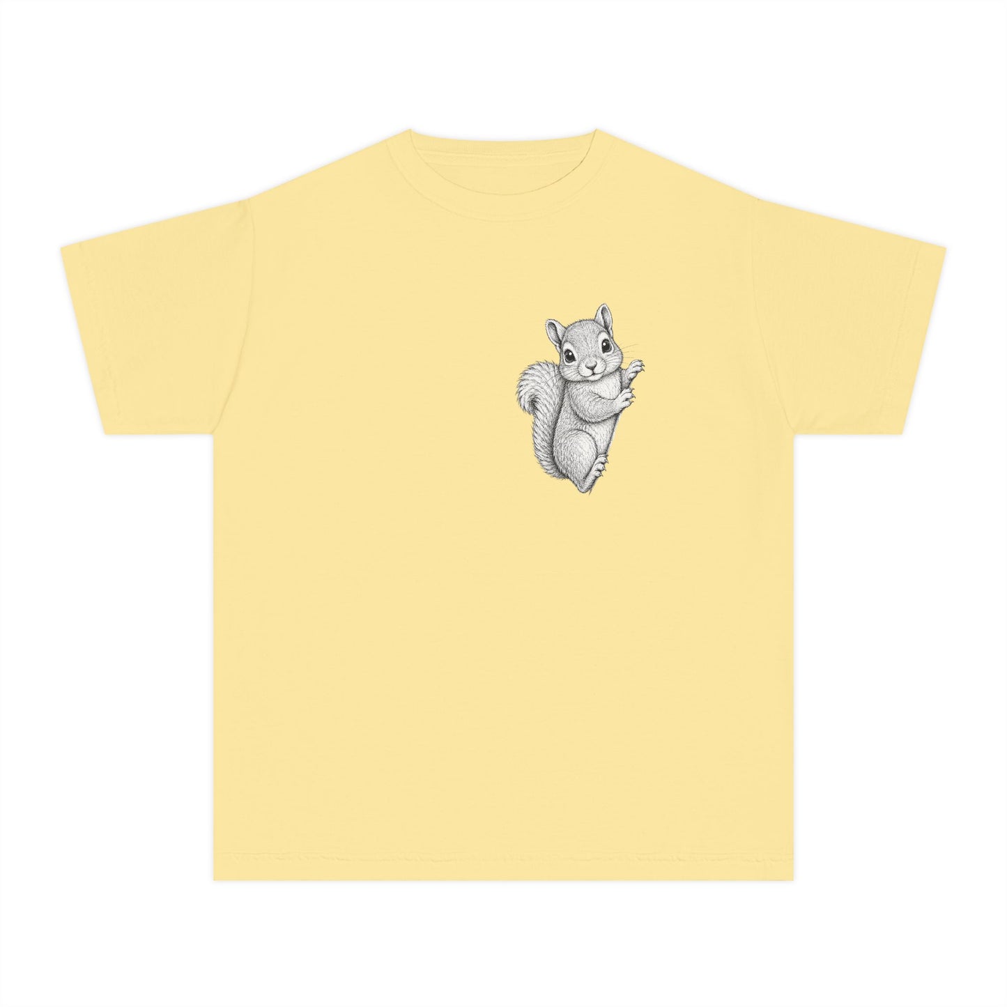 Youth Tee — Cute Hand-Drawn Squirrel Graphic Shirt