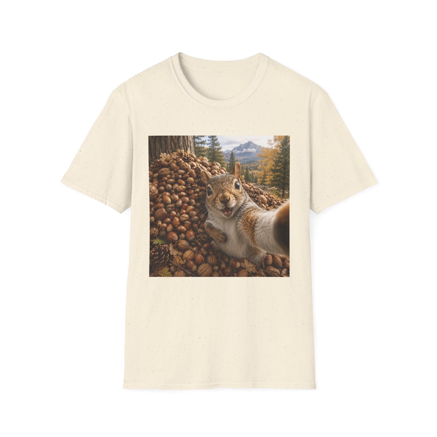 Squirrel Selfie T-Shirt — Cute Woodland Nuts Graphic Tee