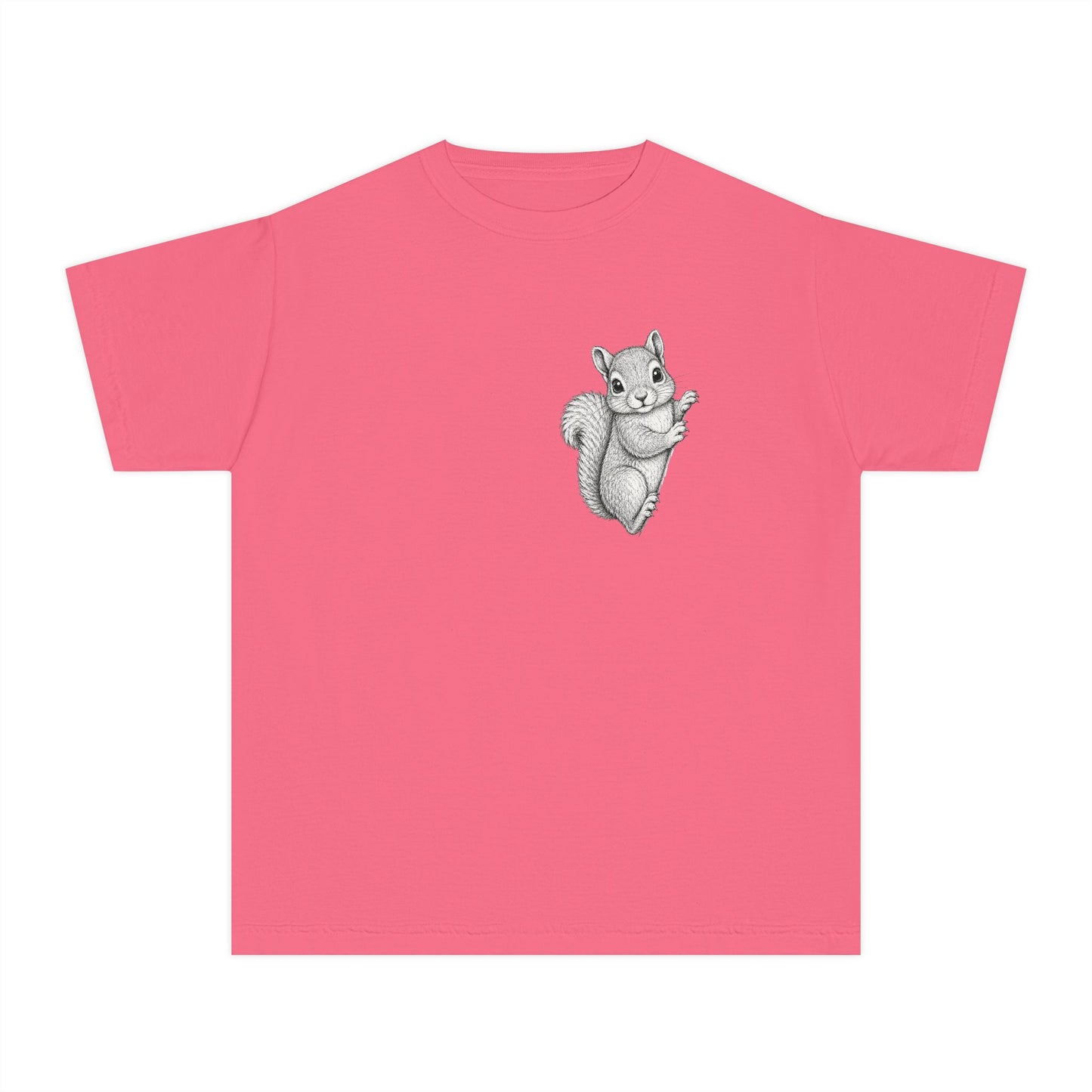 Youth Tee — Cute Hand-Drawn Squirrel Graphic Shirt